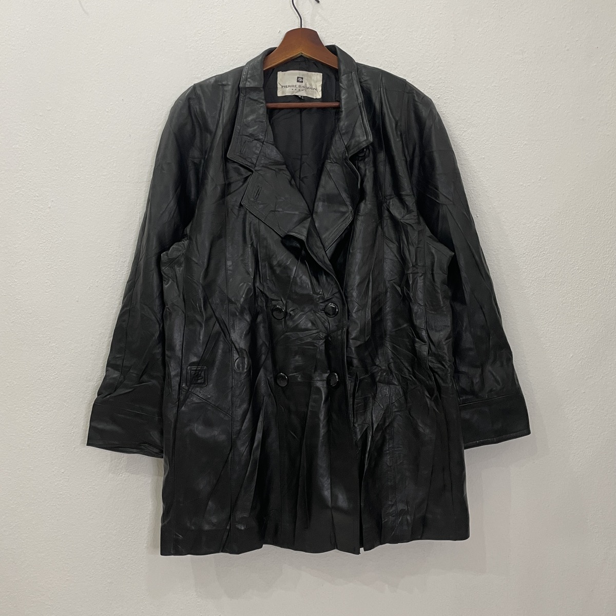 Streetwear - Pierre Balmain Paris Button Ups Leather Jacket - 1