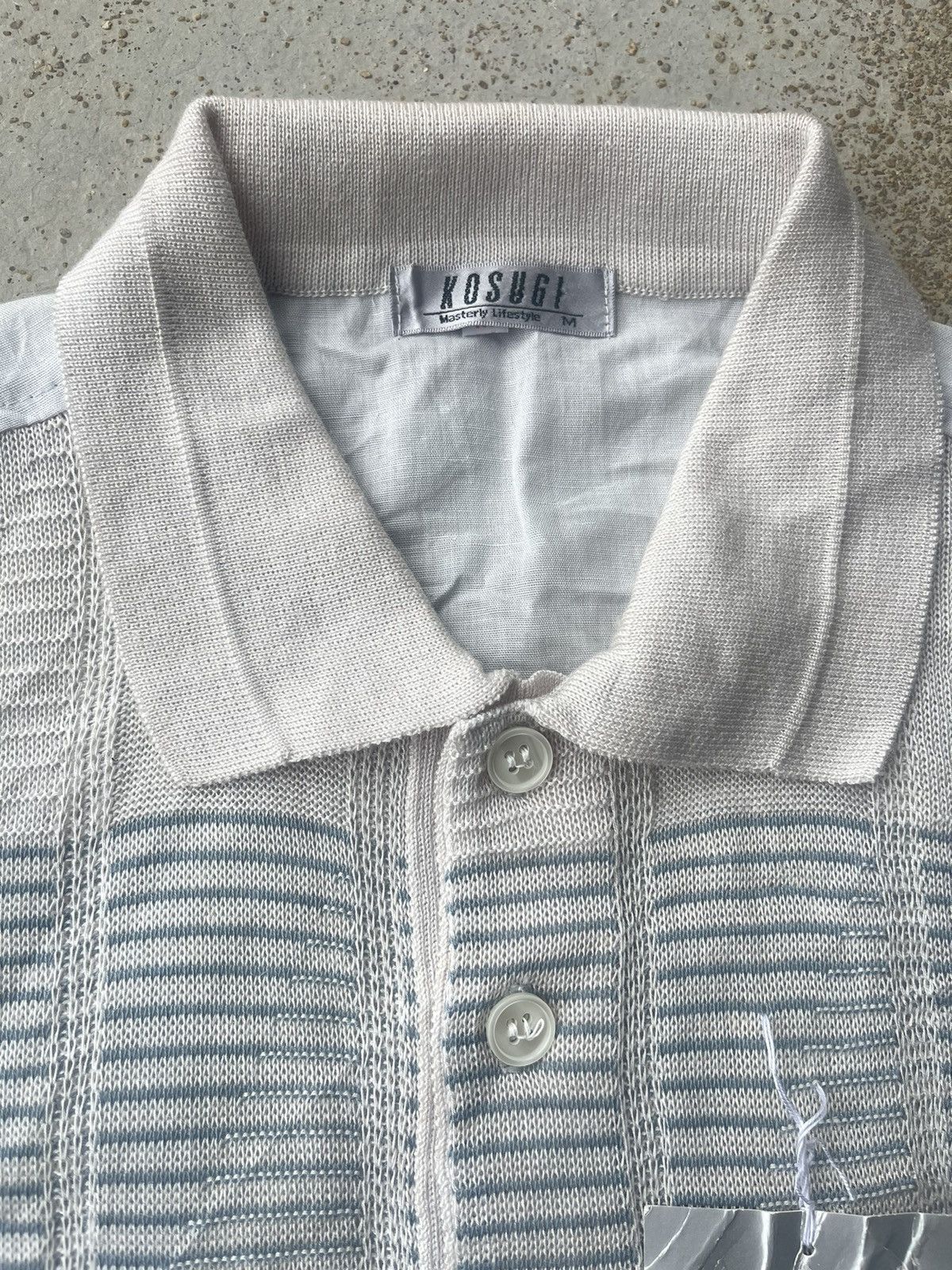 Homespun Knitwear - 📍LAST DROP📍Vintage knit polo kosugi shirt with tag - 3