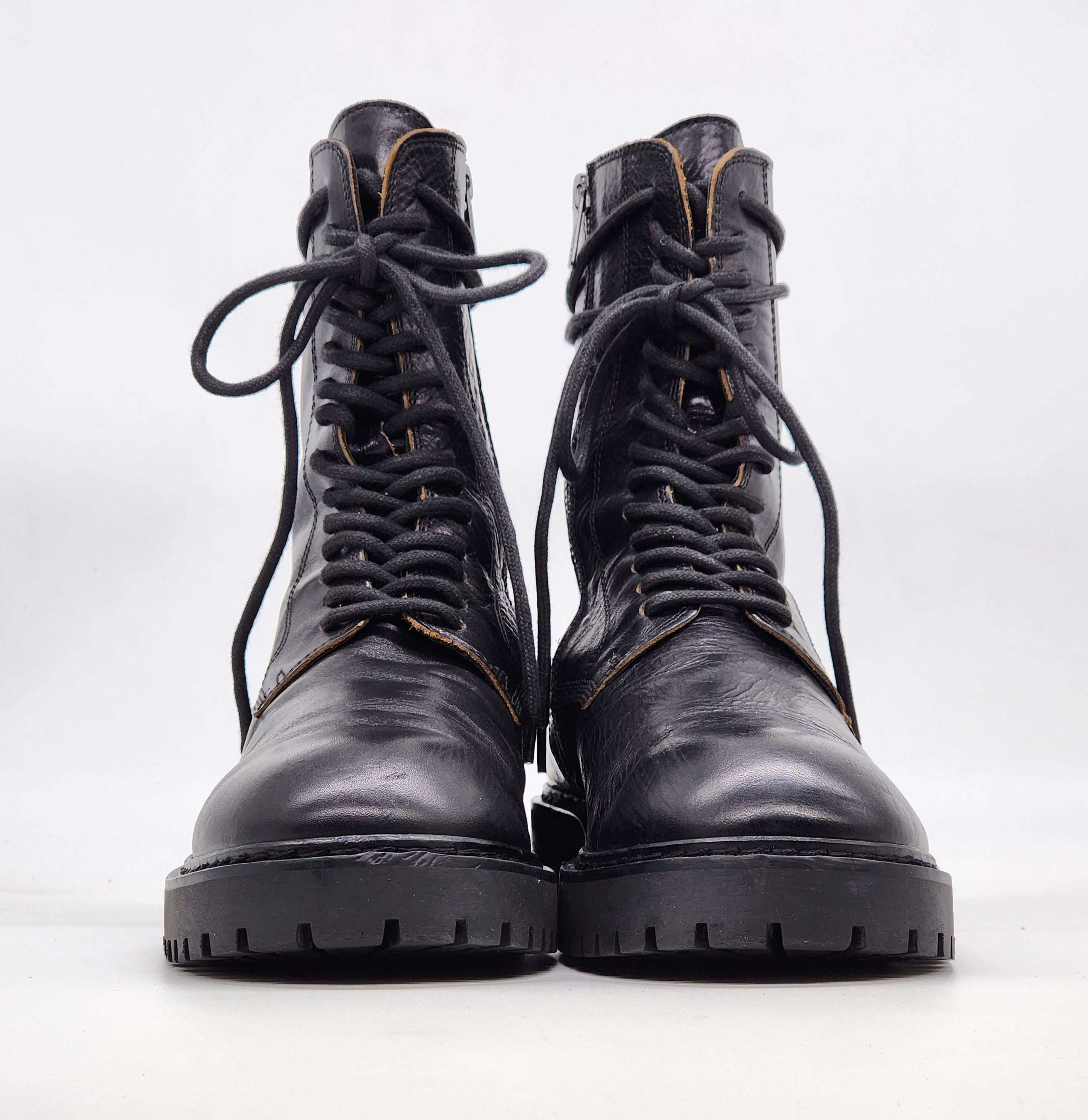 Ann Demeulemeester - Tucson Nero Lug Sole Combat Boots - 3