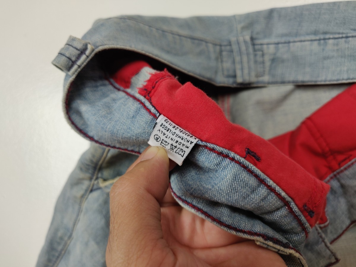 Distressed Denim - Cropped Denim Jeans Bottom Trouser - 6