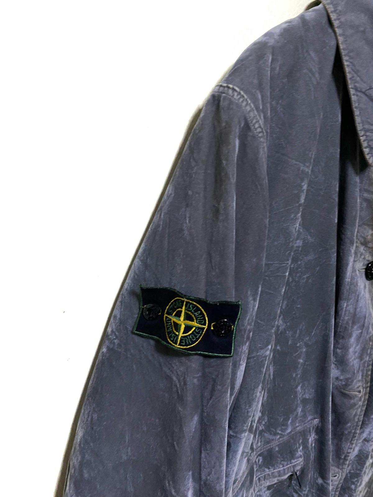 F/W 1996 Stone Island Raso Floccato Velvet Reversible Jacket - 9