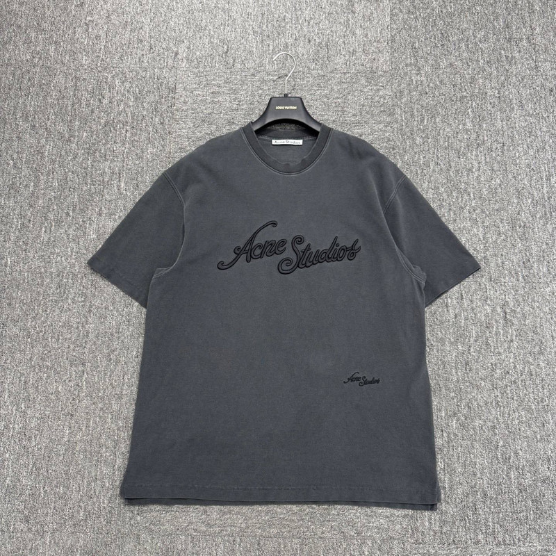 Acne Studios embroidered lettering short sleeves - 1