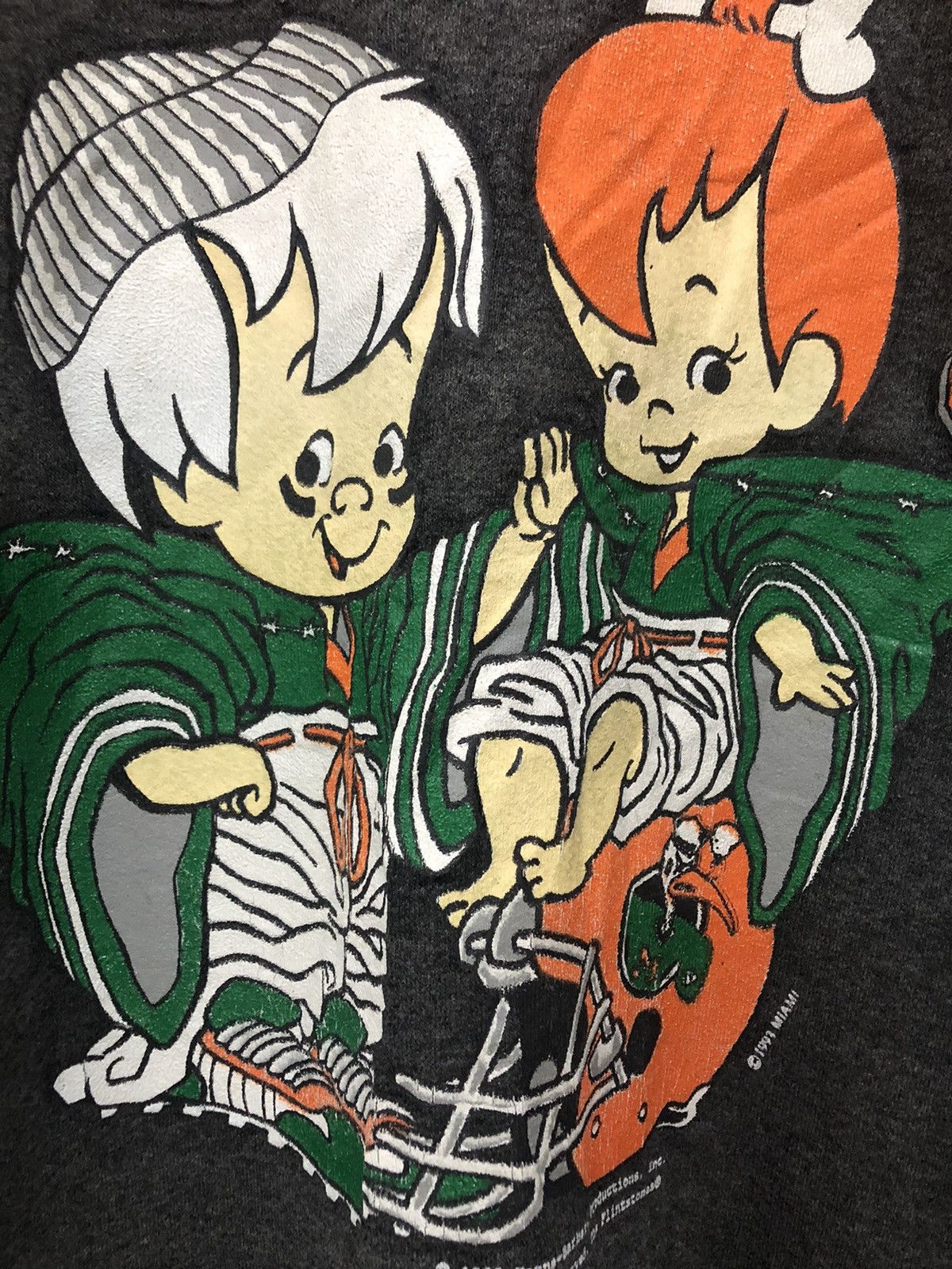 Vintage 1993 The Flintstones Kids Mirror Sweatshirt - 5