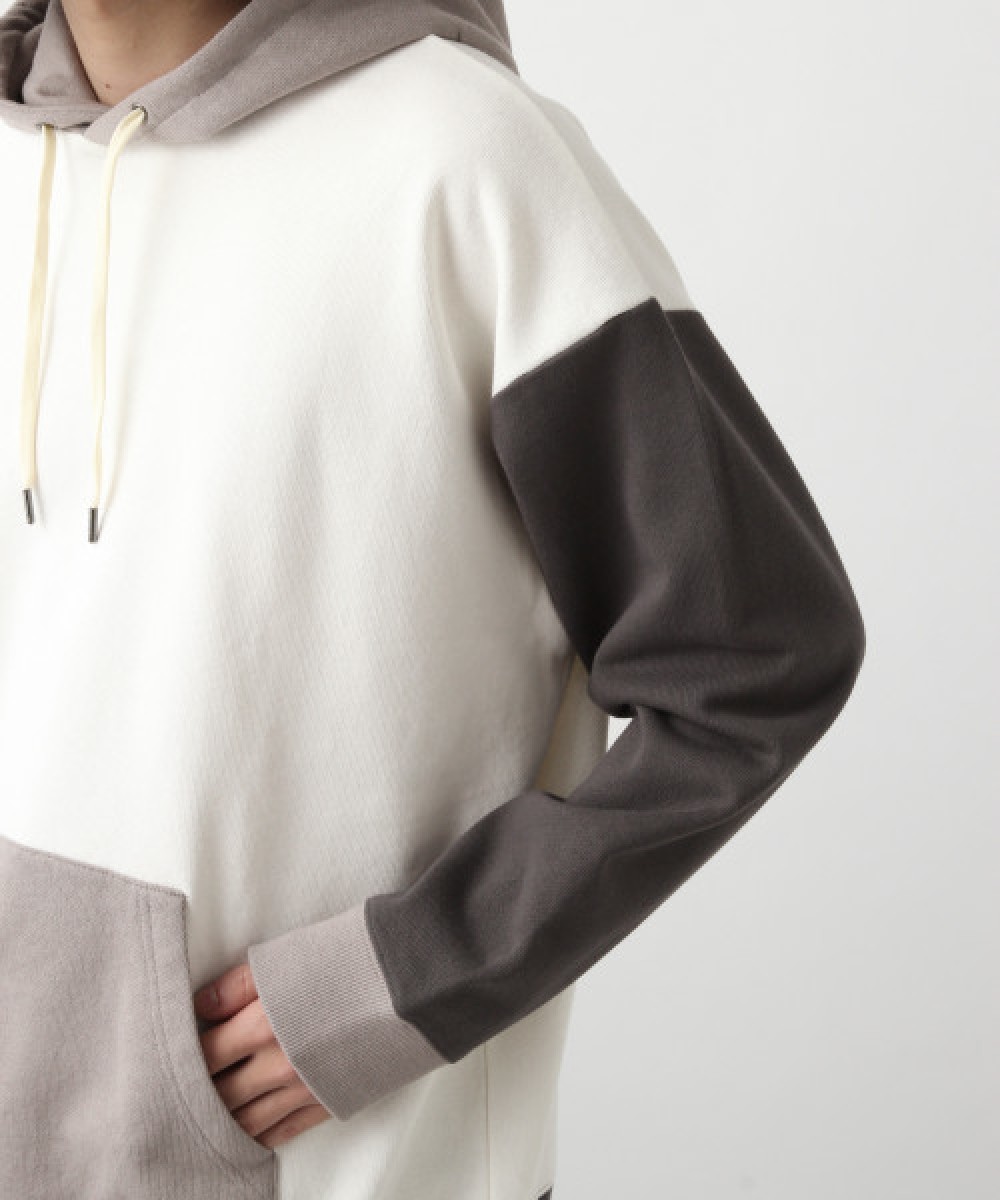 Hare - contrast block hoodie - 6