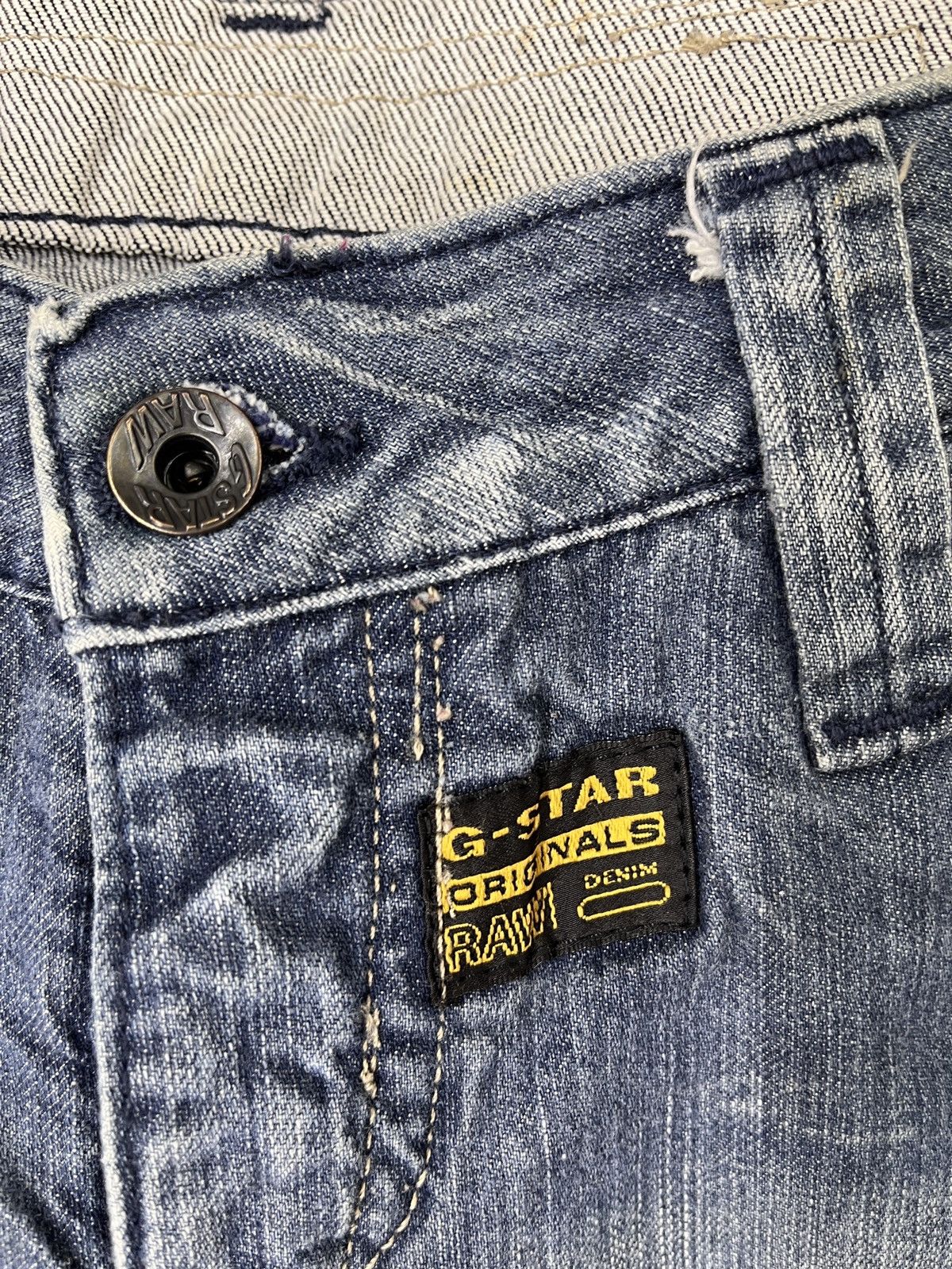 G Star Raw Flare Denim Zipped Leg Vintage Japan - 5