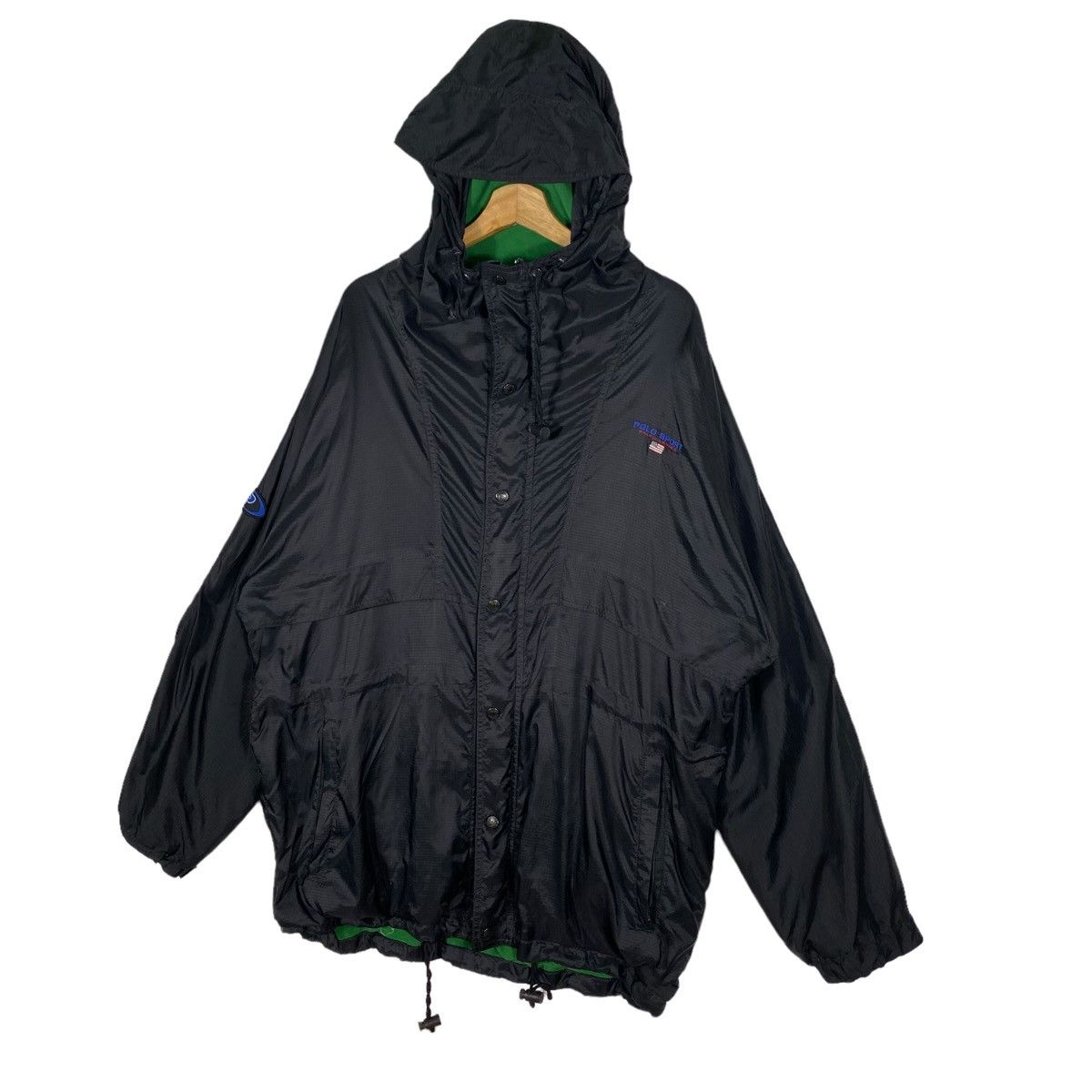 Vintage Polo Sport Ralph Lauren Jacket L Size Black Colour - 2