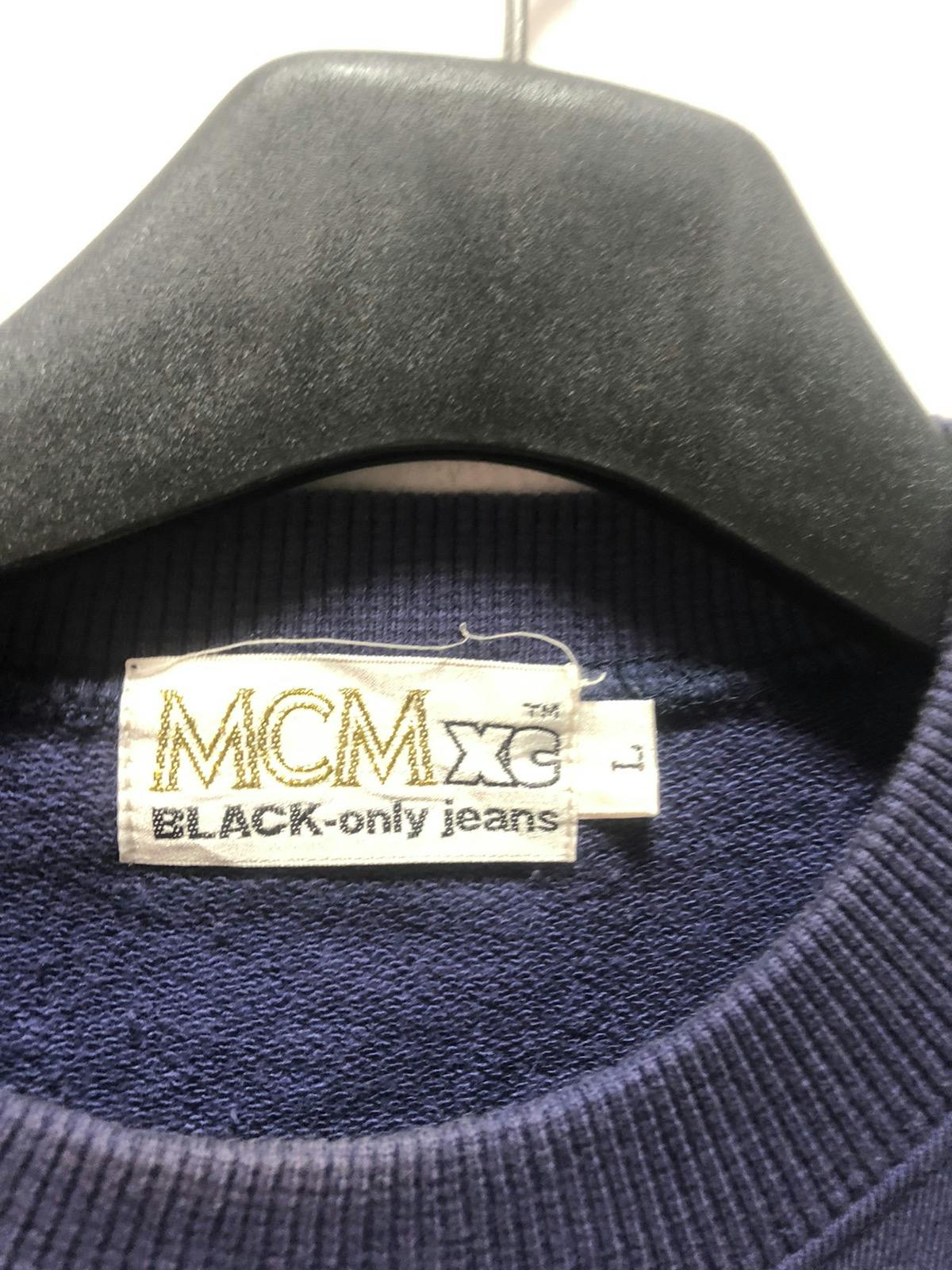 Vintage MCM xc Sweatshirt Gold Logo Black only Jeans - 2