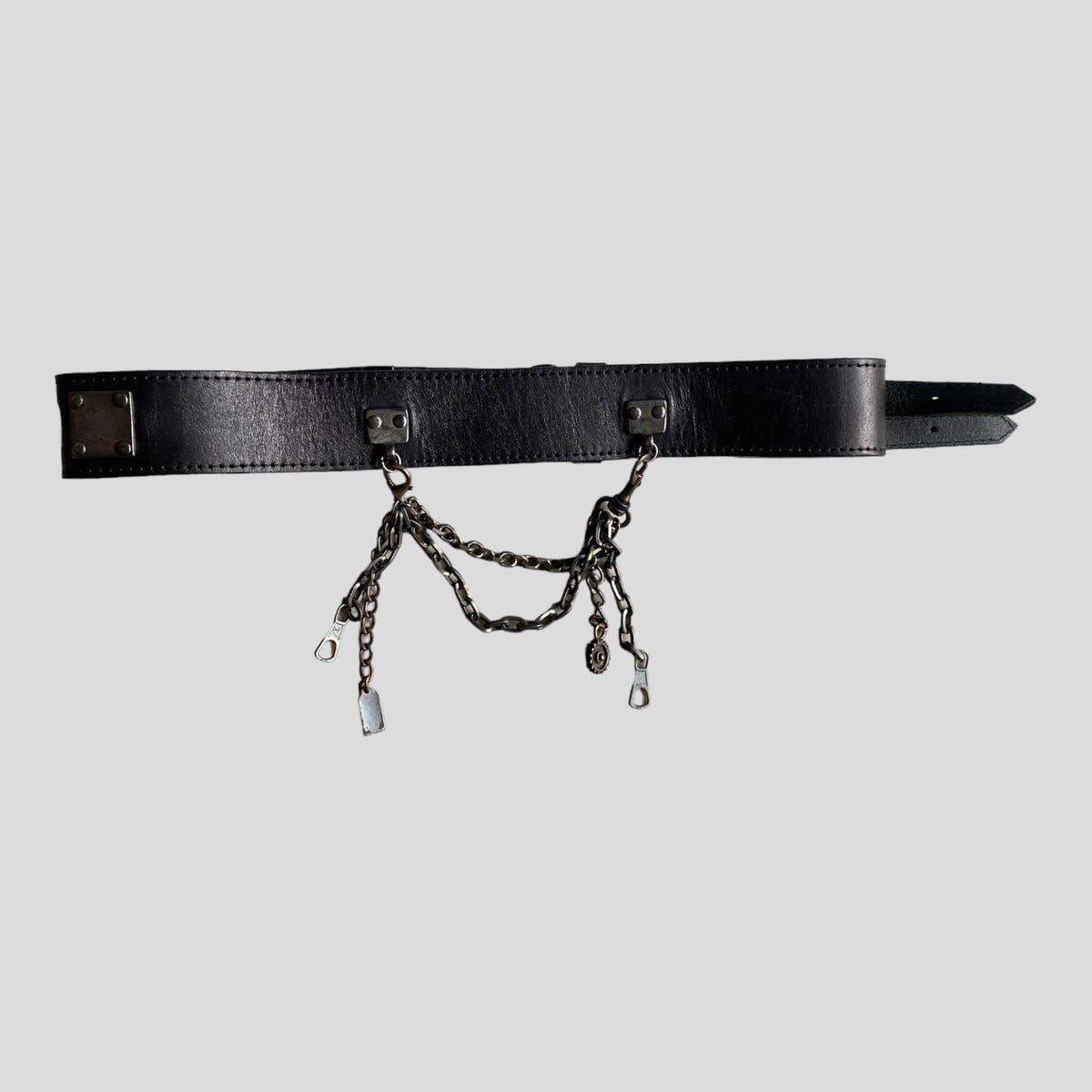 Alexander McQueen Double Buckle Chains Belt - 1