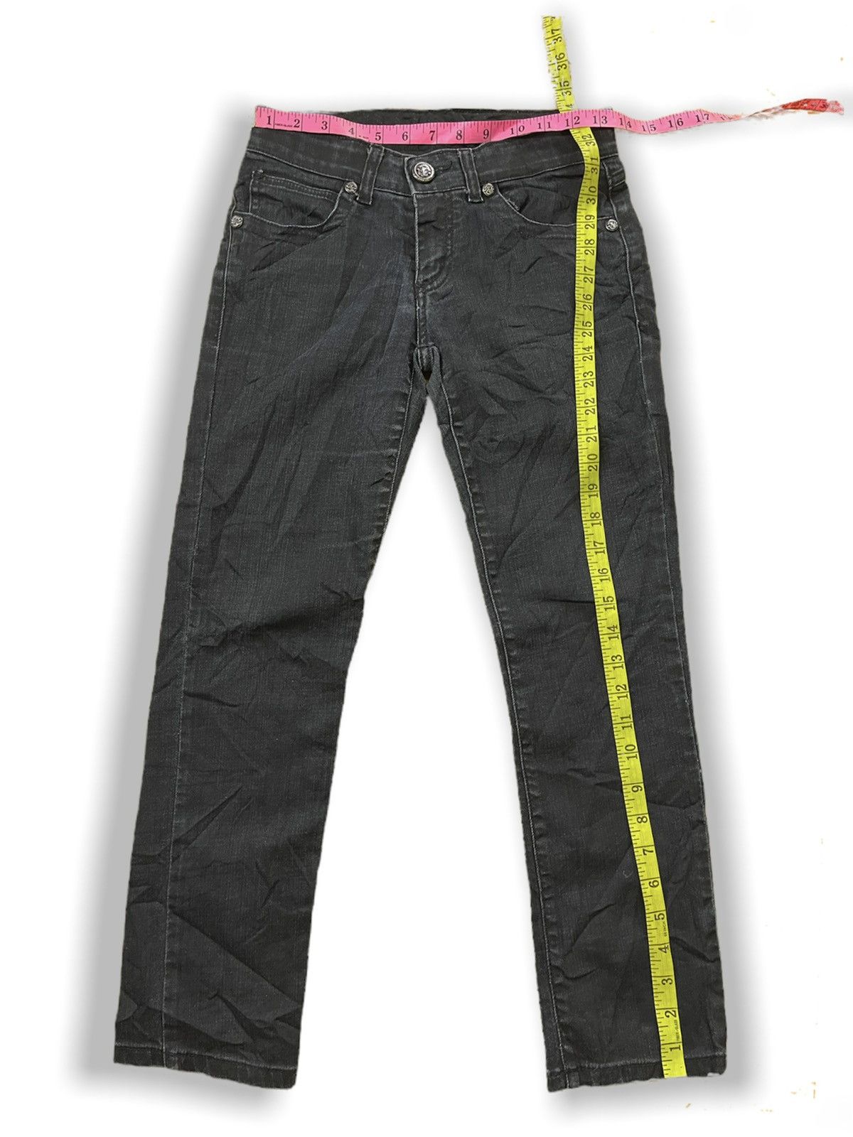 Archival Clothing - Faith Connexion Black Denim Jeans Made In Japan - 4