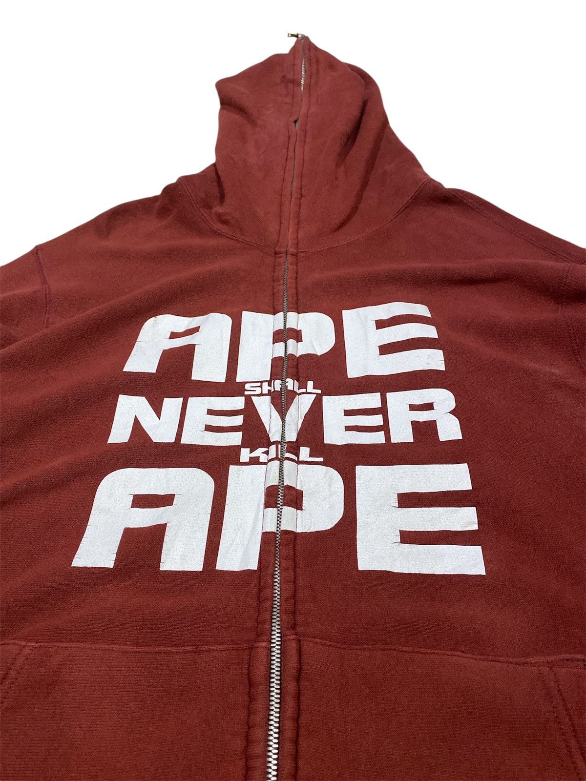 A bathing Ape BAPE Backhit Soldier Full Zip Hoodie Sun Faded - 3