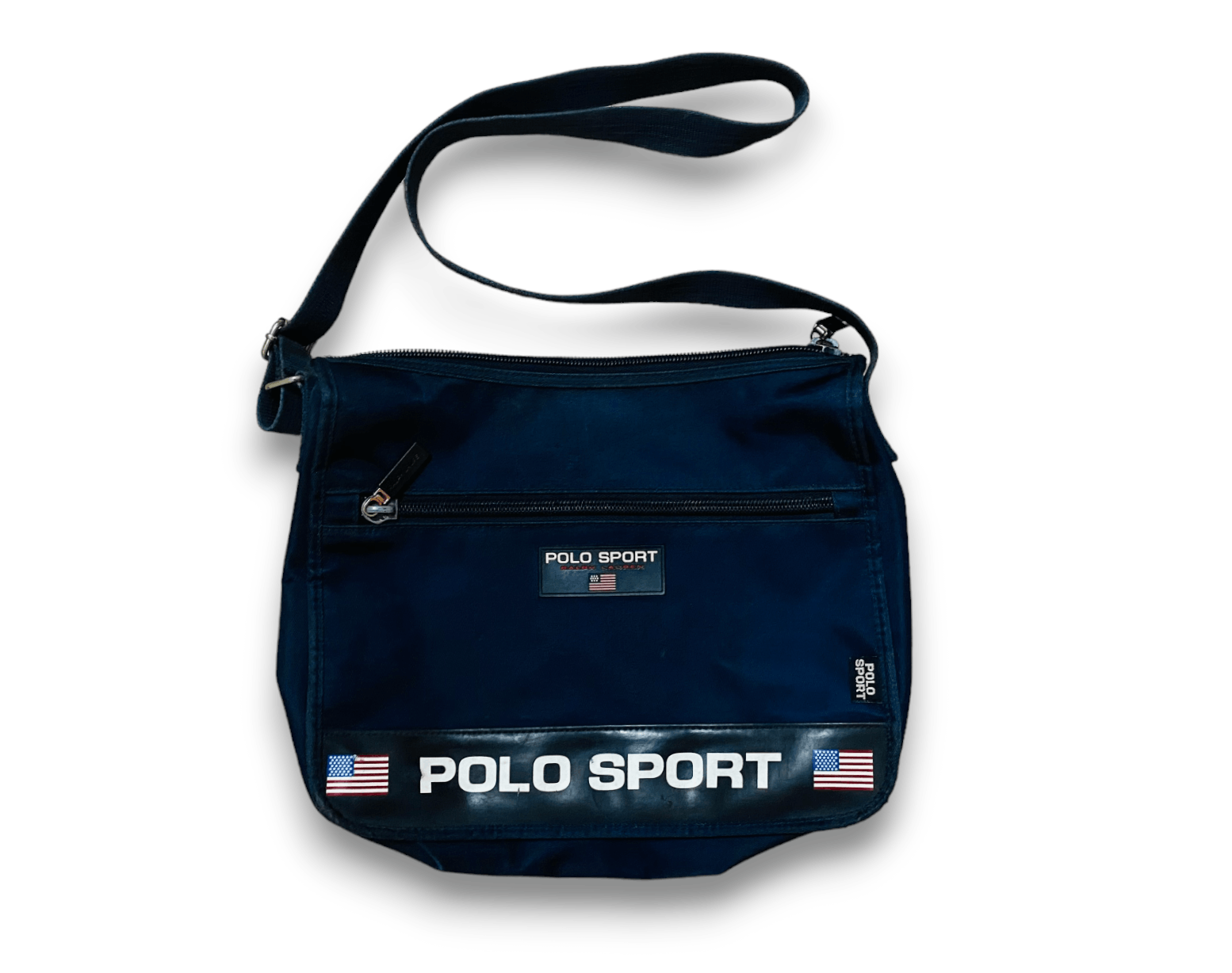 Polo Ralph Lauren - Vintage 90's Polo Sport Ralph Lauren Messenger Shoulder Bag Crossbody Big Logo - 1