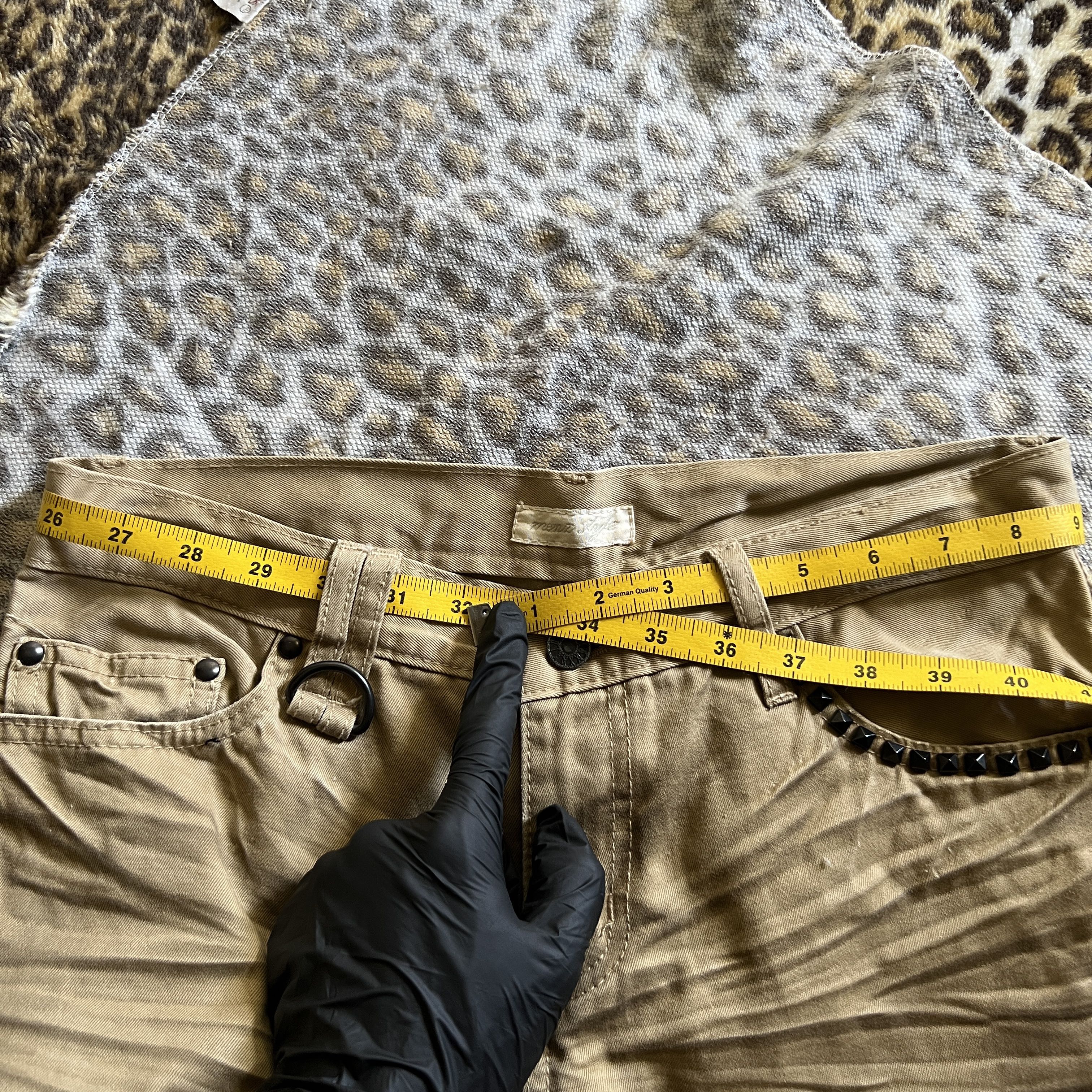 Menr Style studded washed bootcut pants - 8