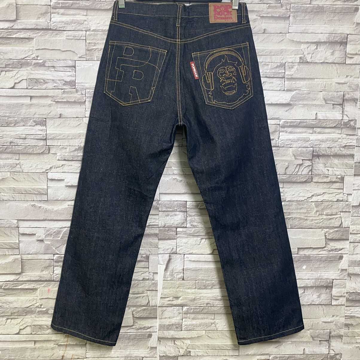 Japanese Brand POP ROCK DENIM Embroidery Jeans - 9