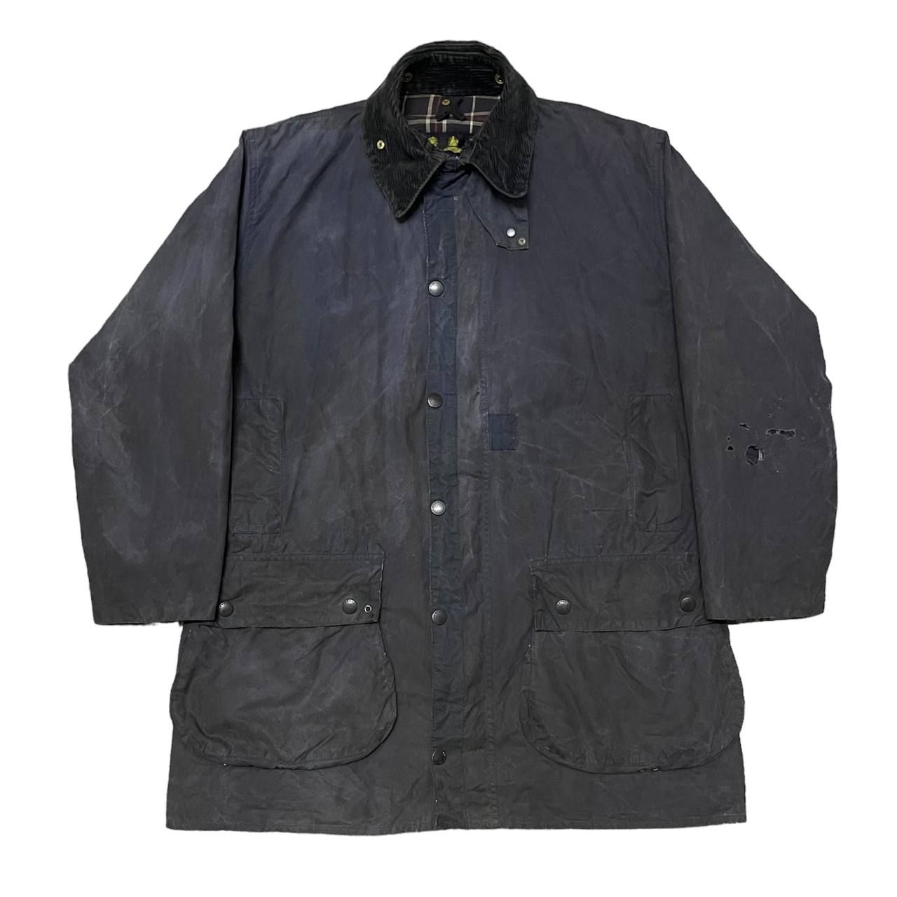 Vintage 90's Barbour Waxed Jacket A205 Border Distressed - 1
