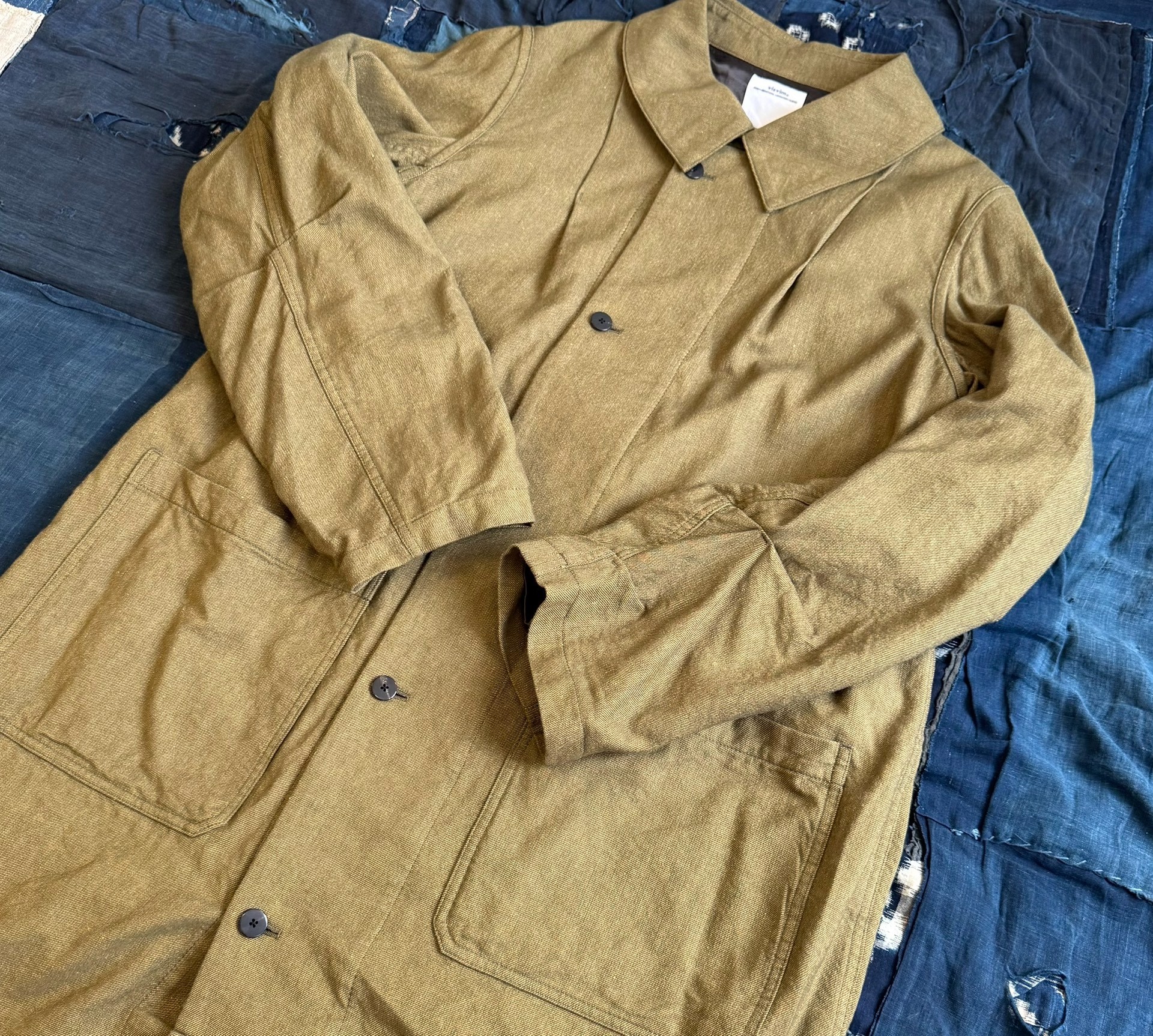 VISVIM 18AW AYRES COAT NELL W/LI wool blend coat - 5