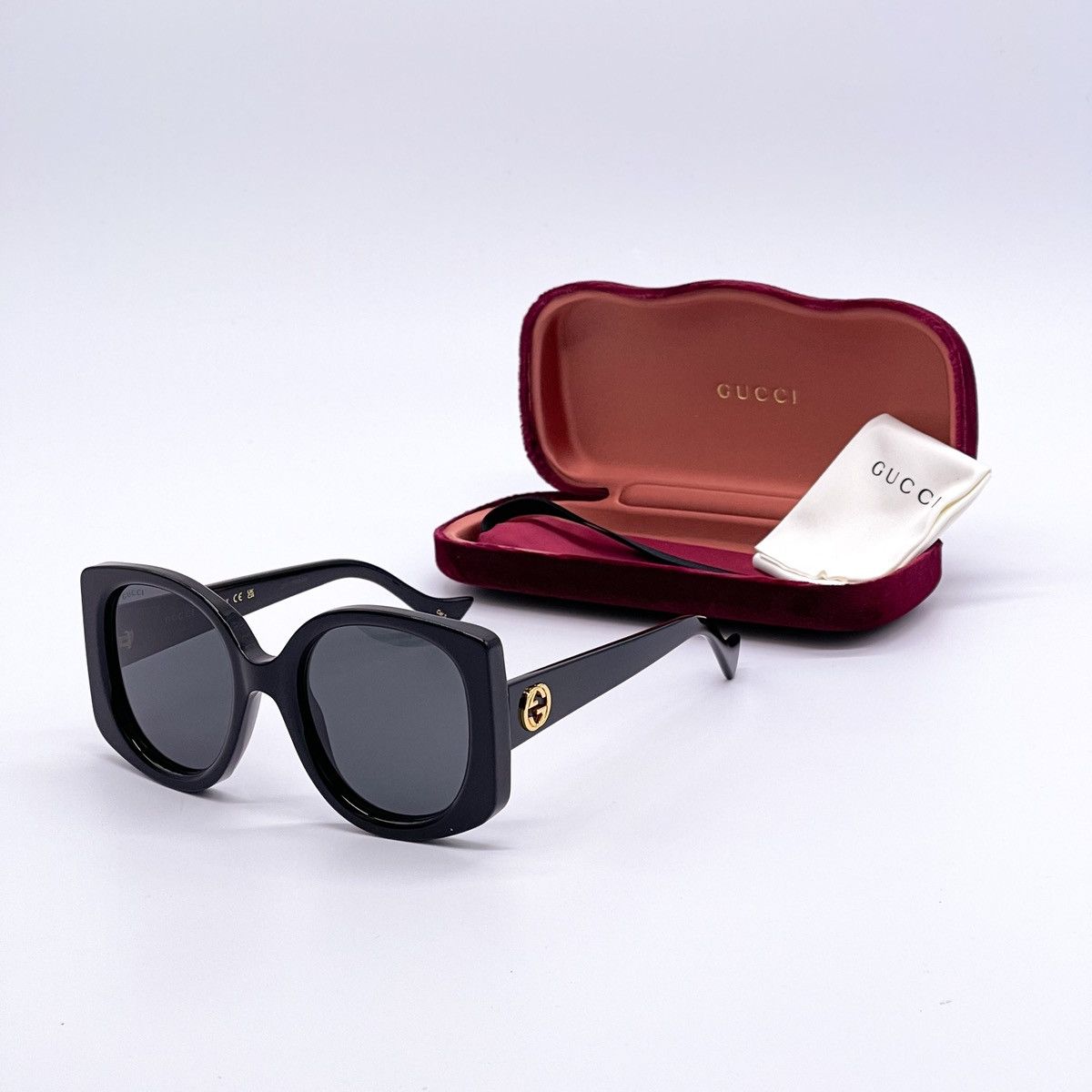 NEW GUCCI GG1257S 001 OVERSIZED WOMEN SUNGLASSES GUCCI - 3