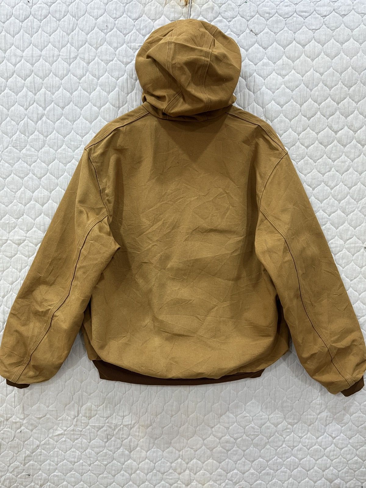 Vintage - (Uu). CARHARTT IRR UFCW DUCK CANVAS HOODIE JACKET - 2