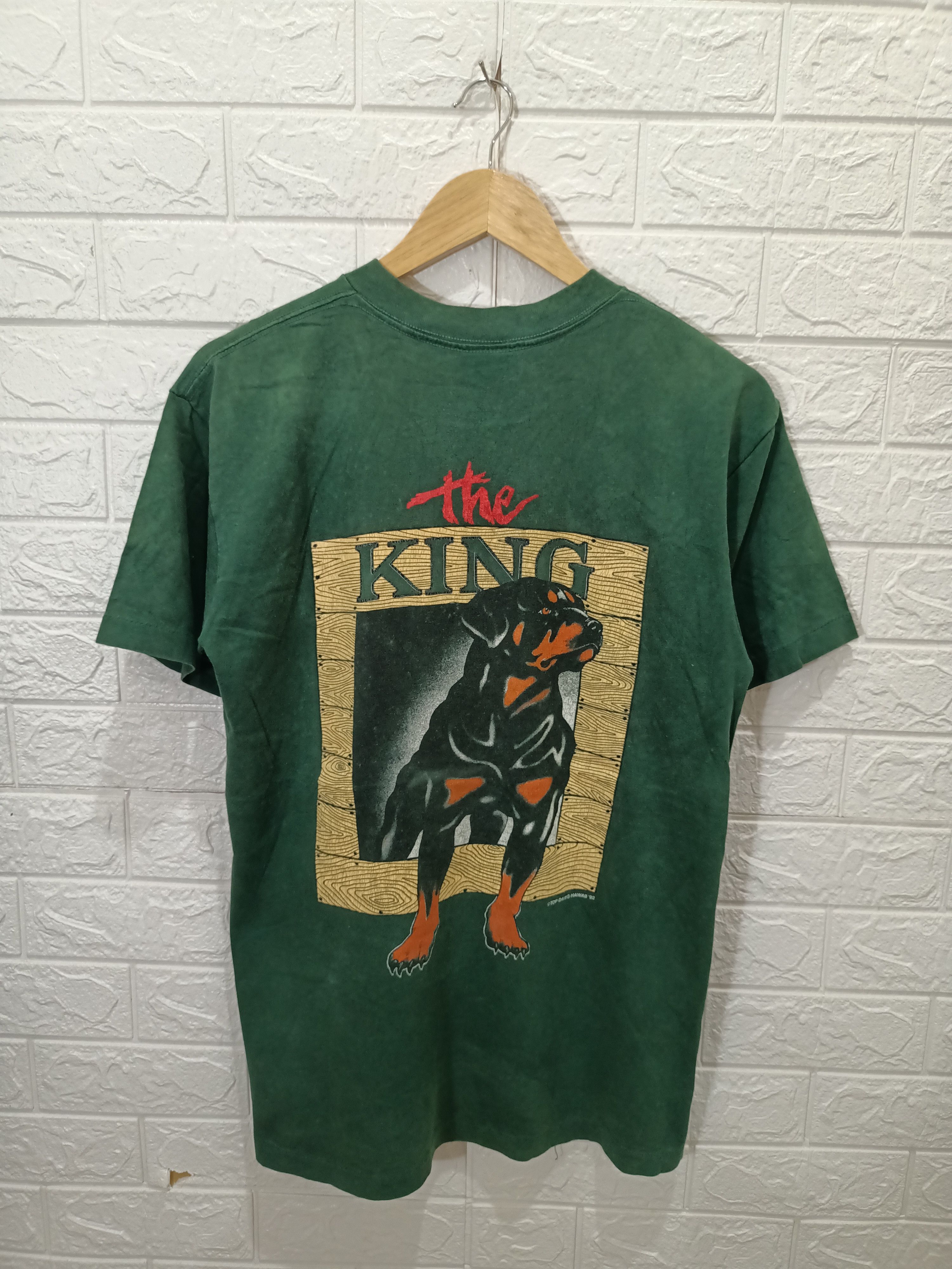 Rare Vintage 1992 The King Top Dawg Hawaii Graphic Tees - 3