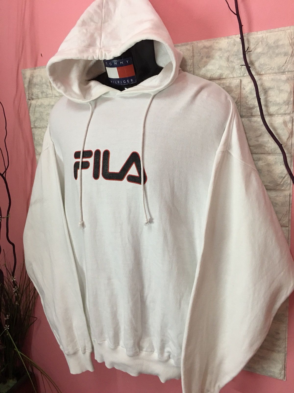 Vintage - Rare Sweater Hoodies Fila Big Logo - 2