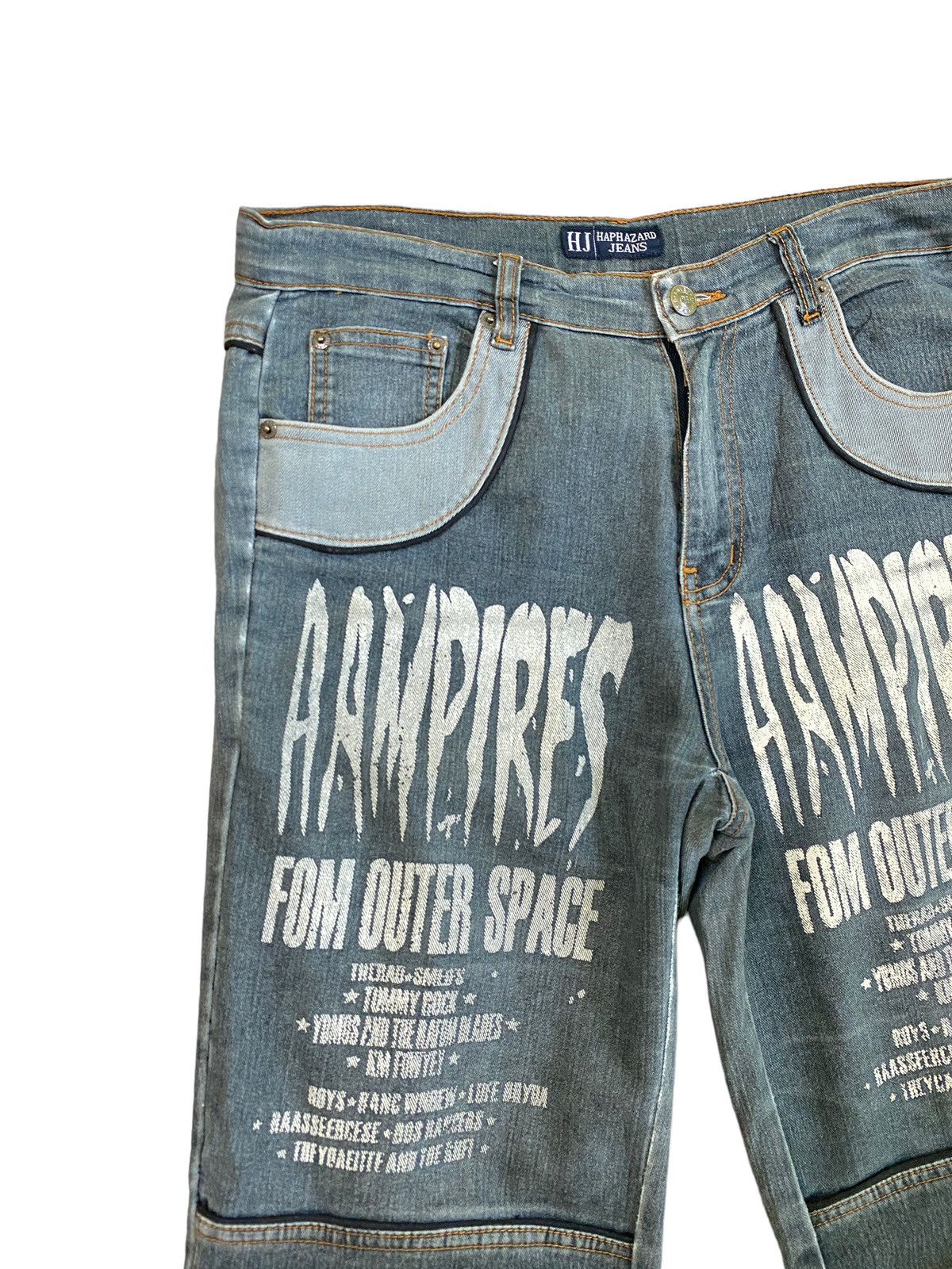 Vintage Haphazard Jeans Aampires Fom Outer Space DENIM - 4