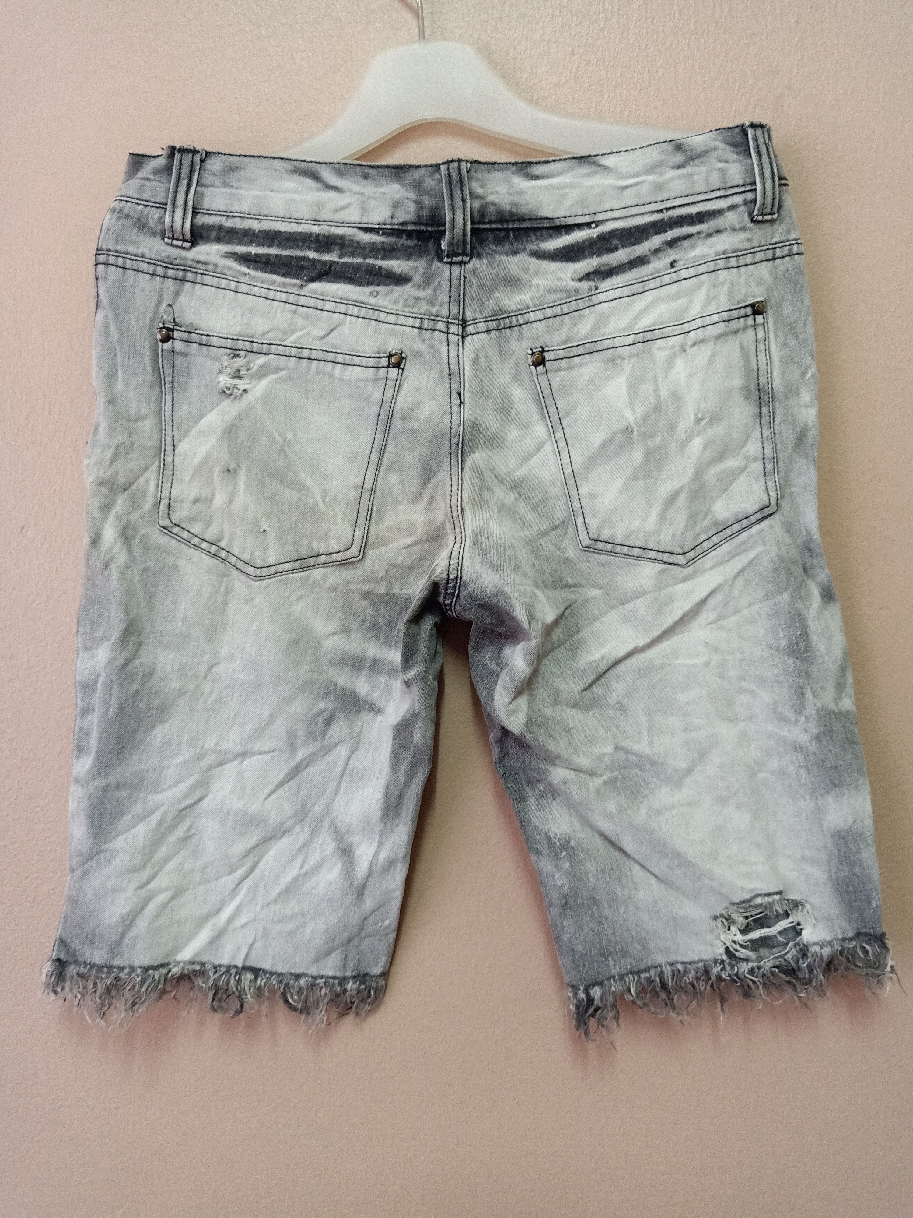 Japanese Brand - Lowbox Ripped Distressed punk short - 2