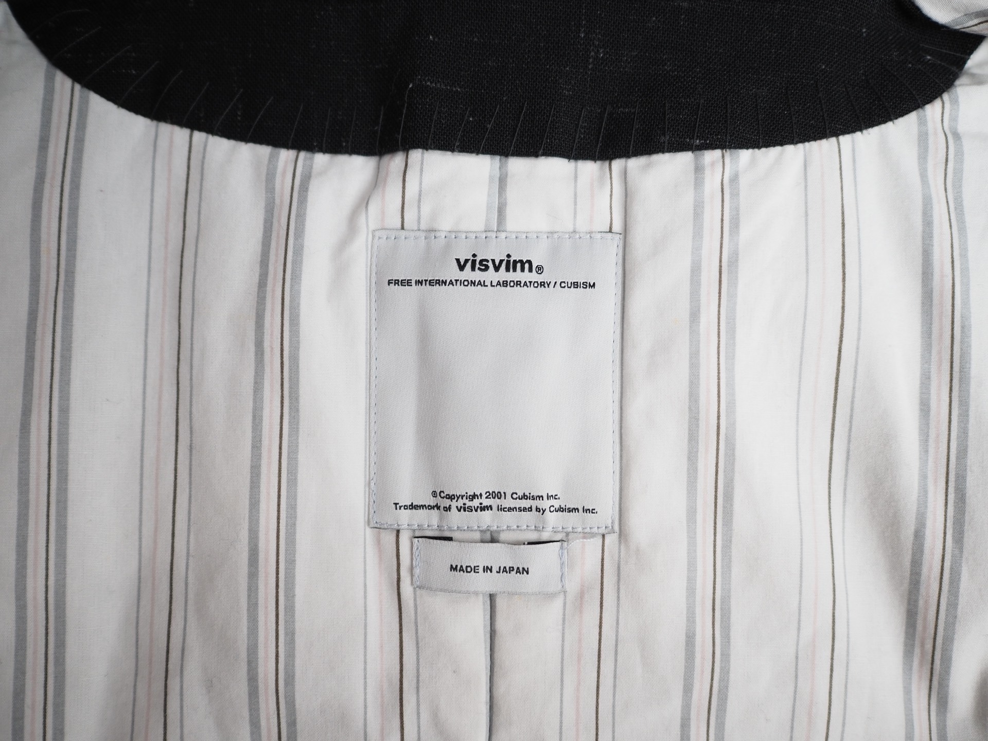 VISVIM DOTERA COAT WOOL STRIPE - 3