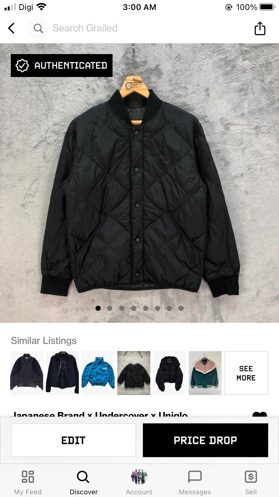 UNIQLO U Quilted Puffer Bomber Jacket #5169-177 - 9