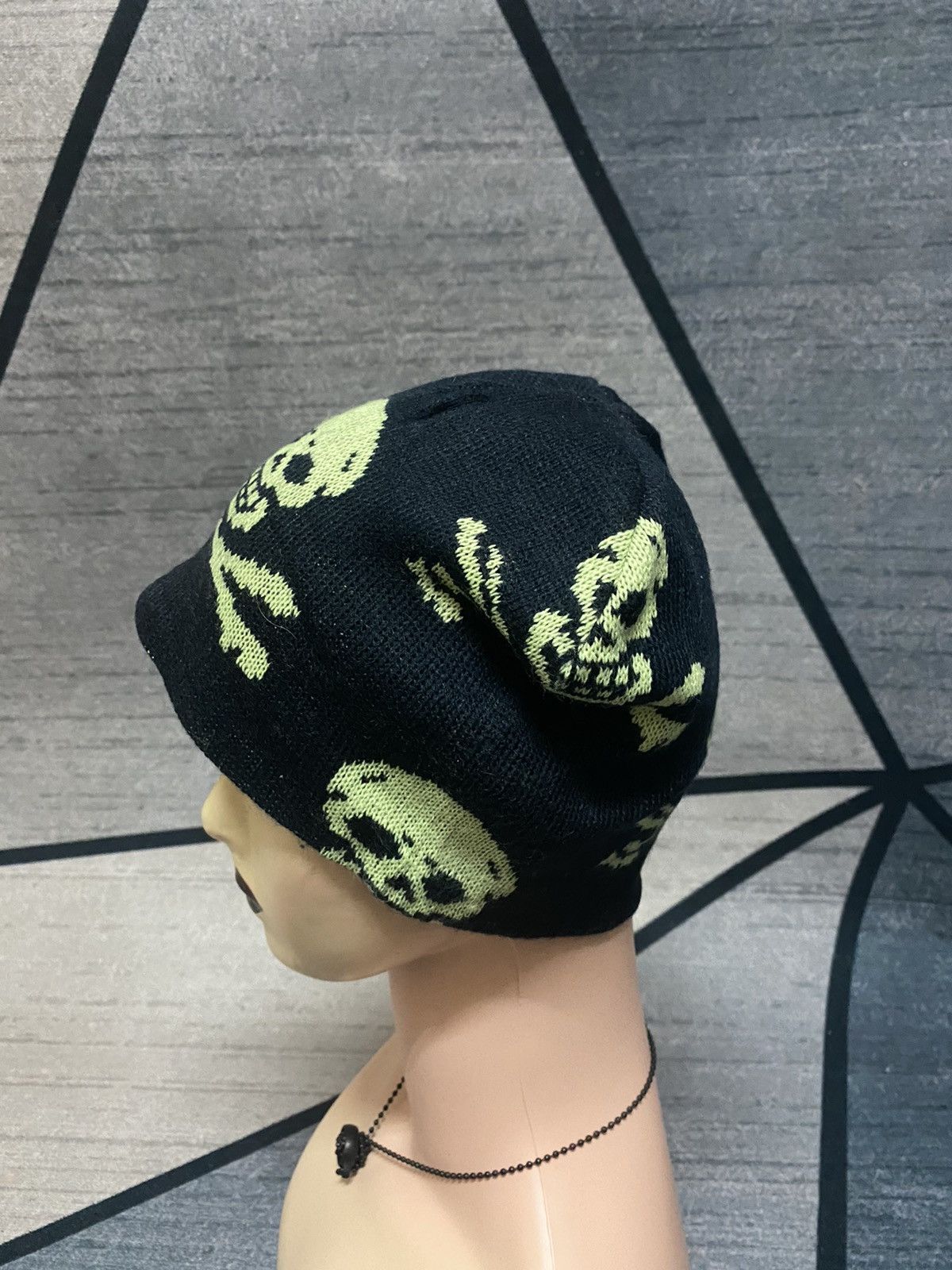 Streetwear - Unbrand Skull Design Beanie Hat - 4