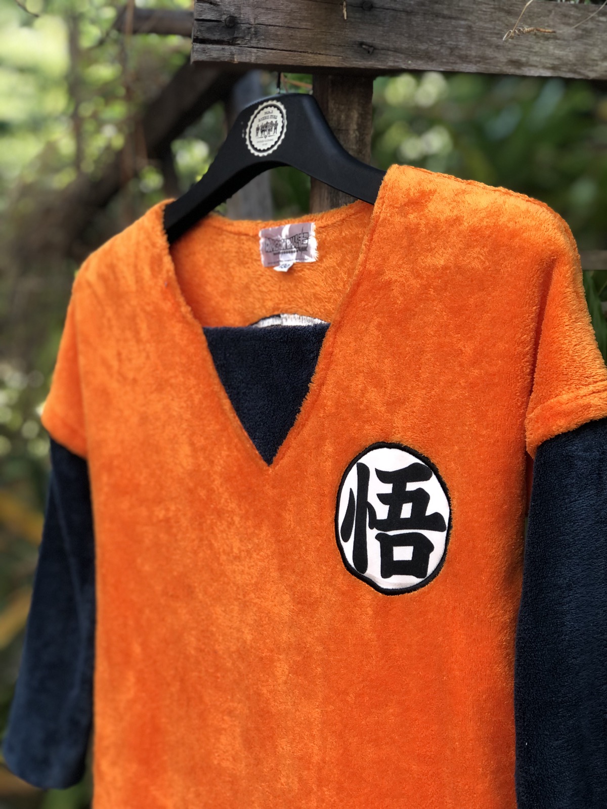 Japanese Brand - Dragon Ball Fleece Embroidered Logo Long Sleeve - 2