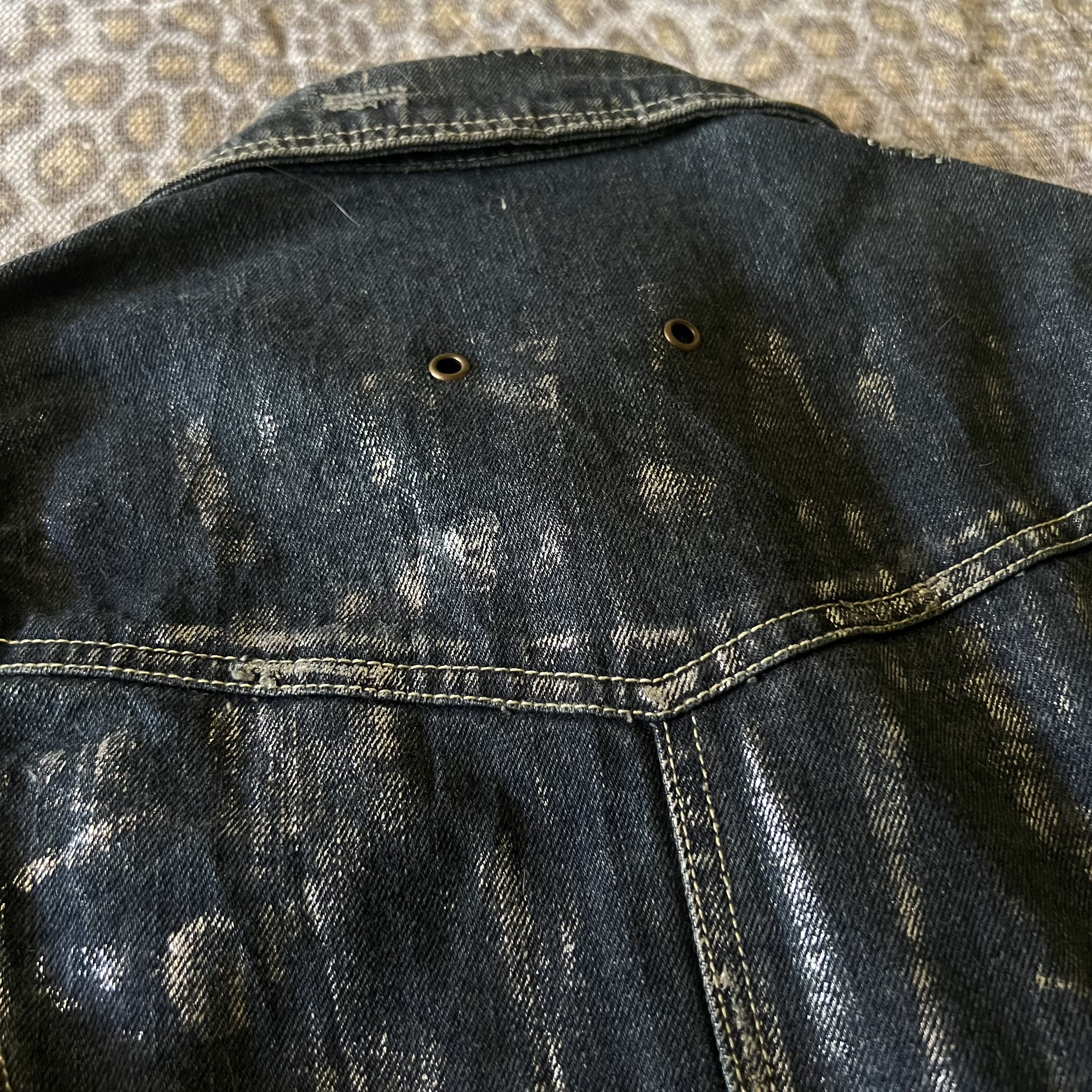 JSG Tokyo Silver Waxed Denim Jacket - 11