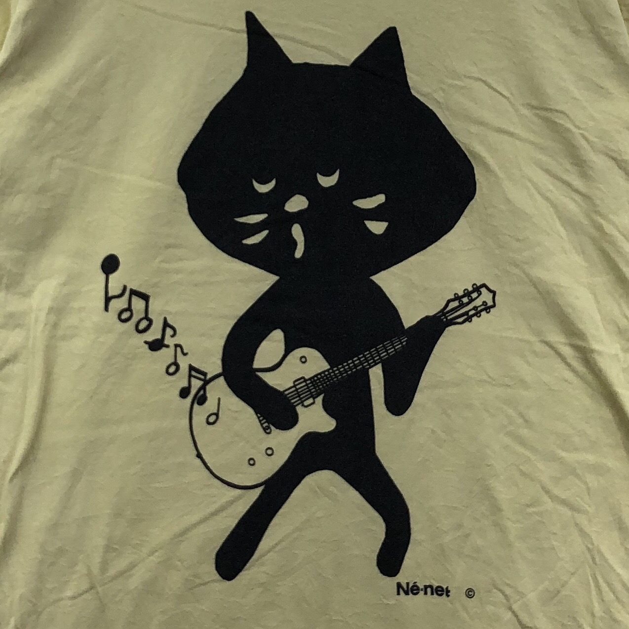 Vtg ISSEY MIYAKE Ne-net Cat Guitar Tsumori Chisato Tee Shirt - 3