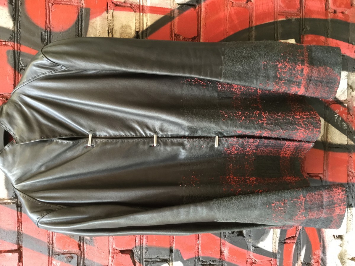 Yohan Serfaty - Bonded leather & wool jacket. Like Julius, Yamamoto jackets - 6
