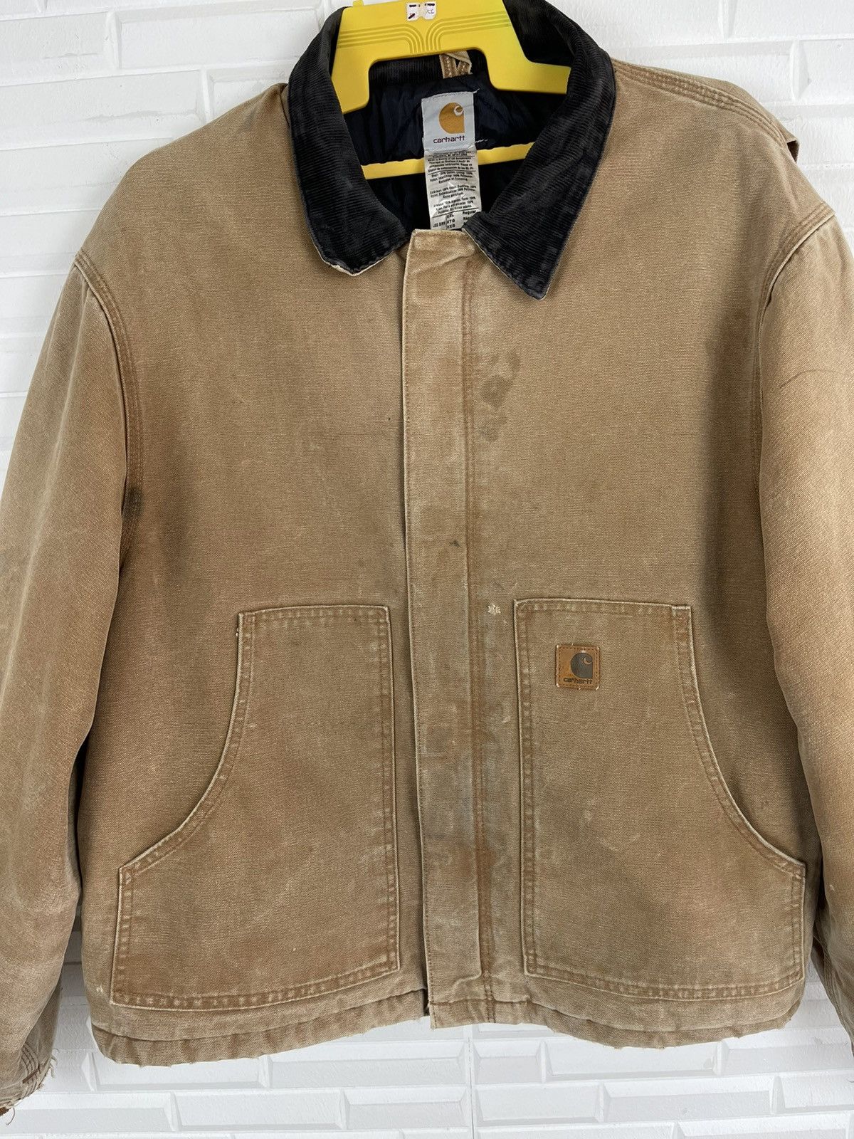 Vintage Carhartt Detroit Jacket Distressed - 4