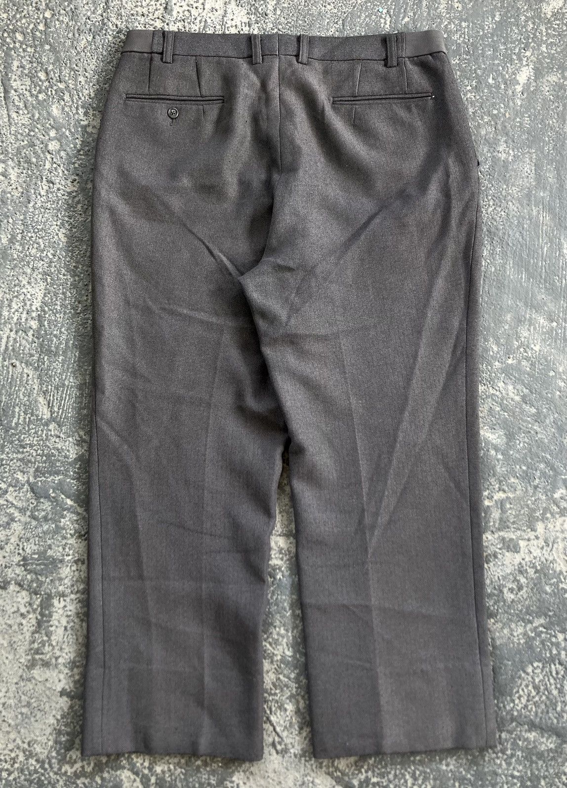 Vintage Japanese Dark Gray Baggy Slacks - 2