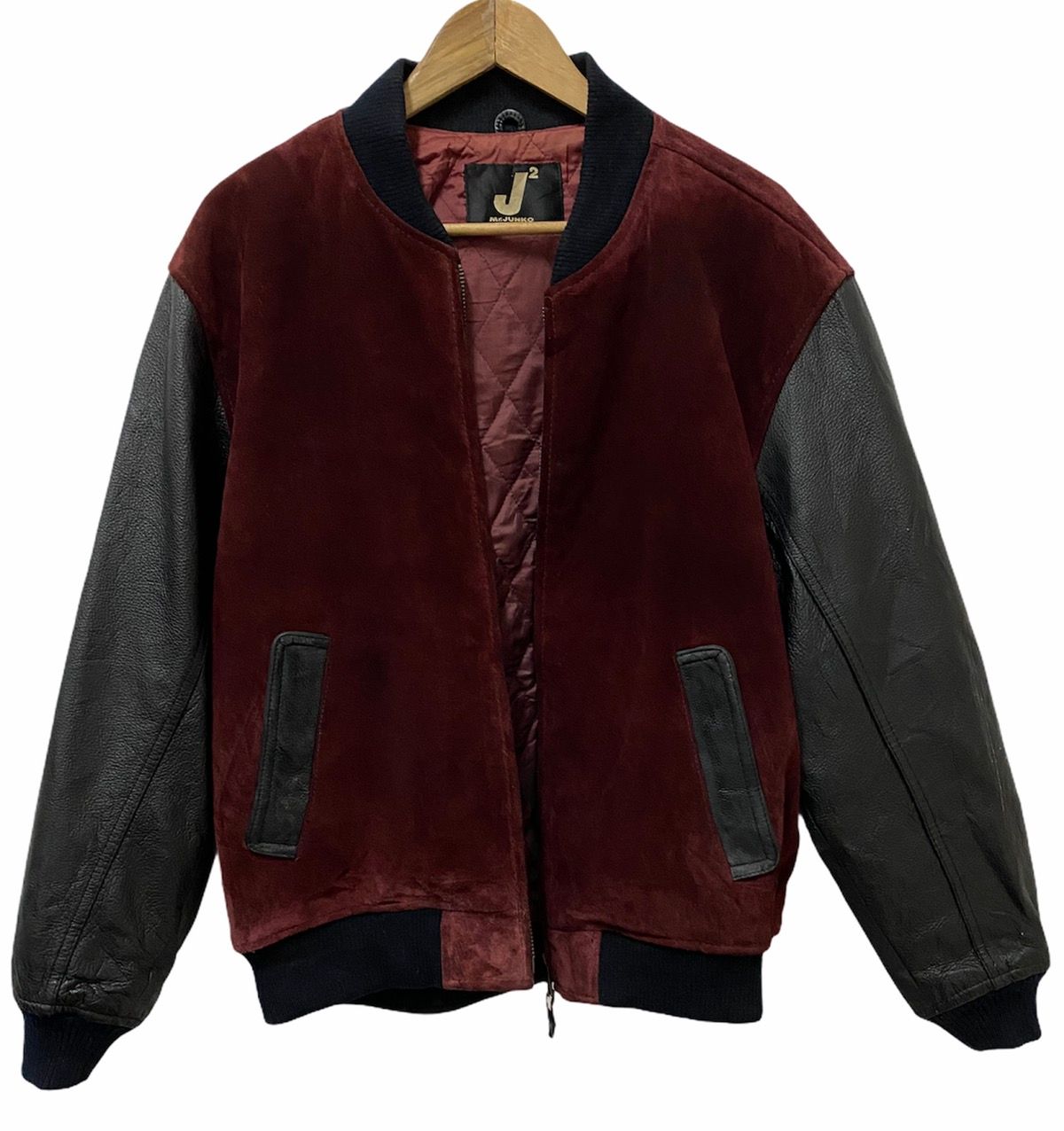 🔥Mr.Junko J2🔥Embroidery Big Logo Leather Jacket - 5