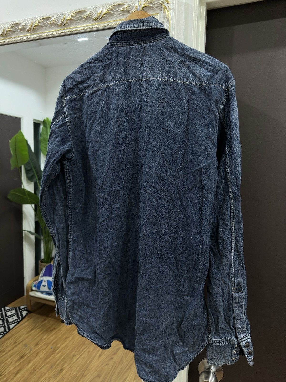 45rpm Japan Western Denim Wash Button Up Shirt - 16