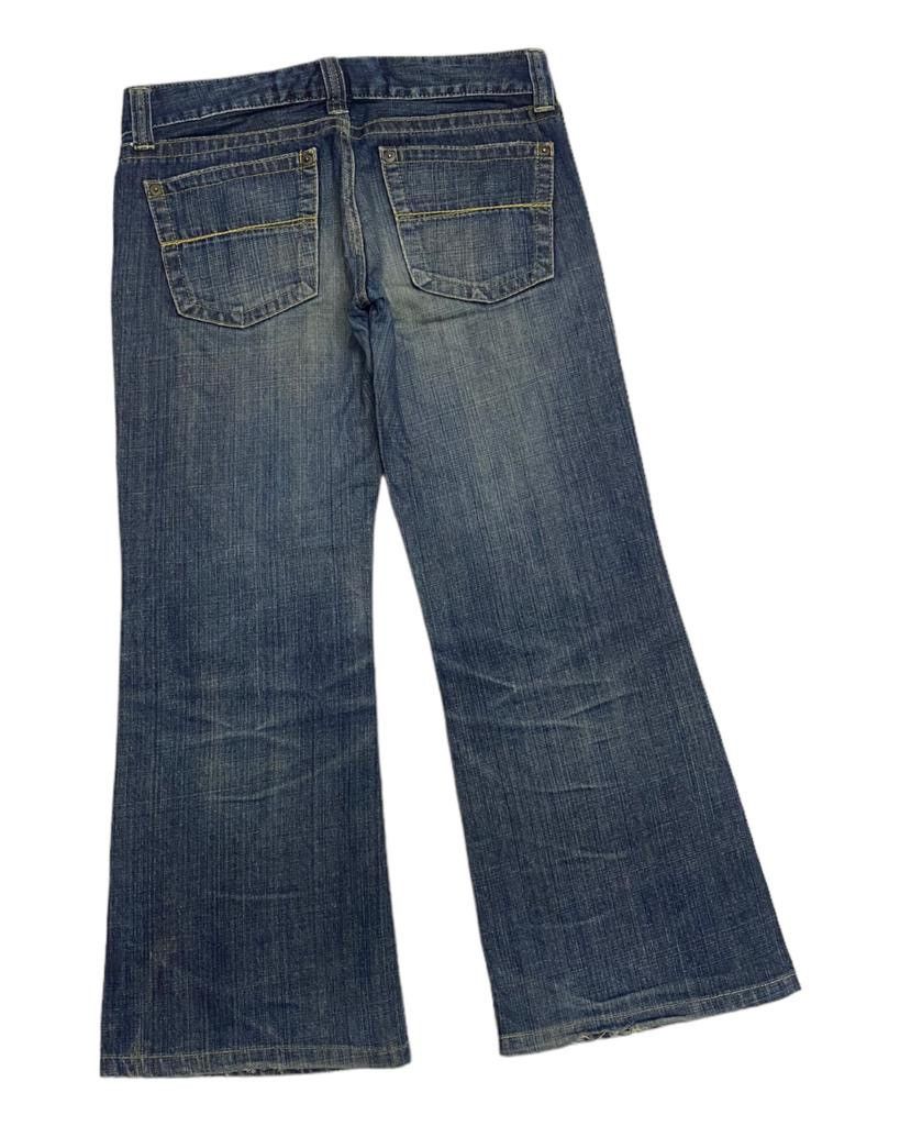 Jun Takahashi - VINTAGE UNIQLO JAPAN FLARE BOYFRIEND DISTRESSED DENIM JEANS - 4