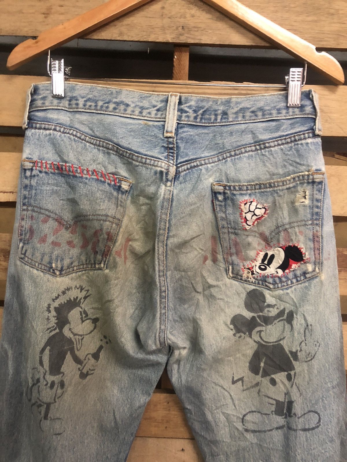 Rare Limited Edition 1997 Levi’s X Mickey Mouse Distressed - 5