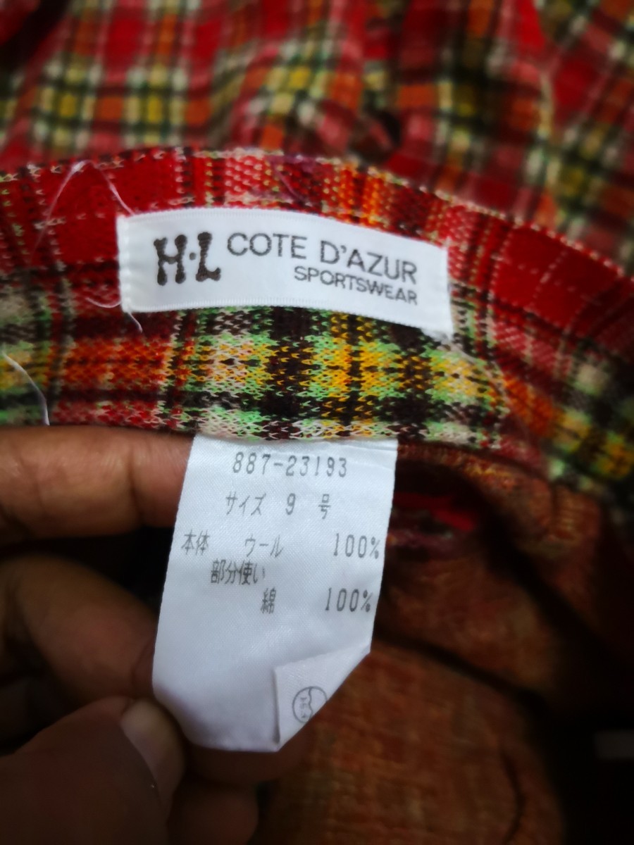 Japanese Brand - Vtg Carte Checkered Wool Pants - 4