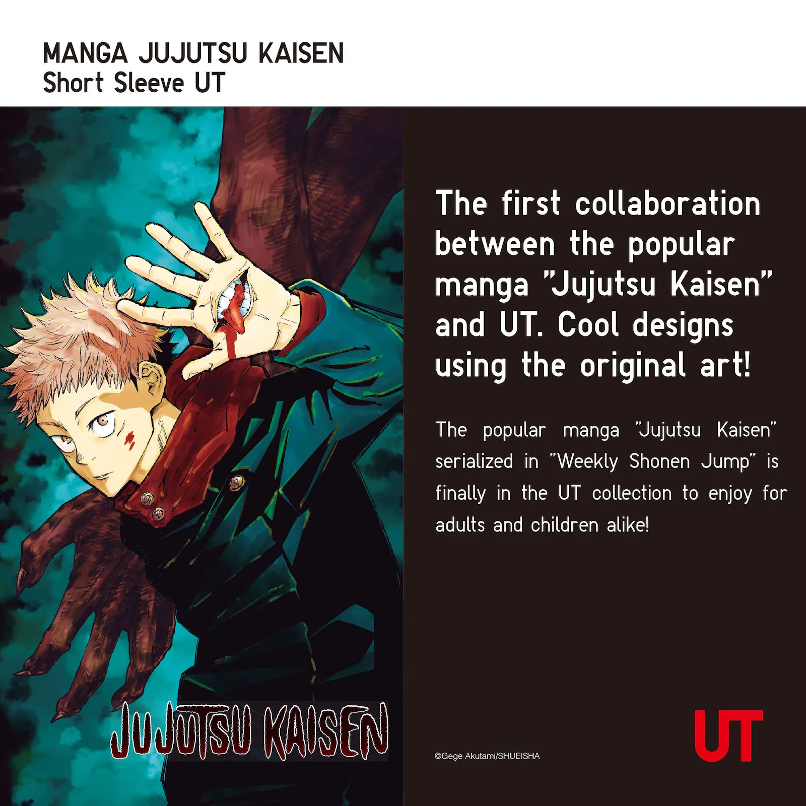 Japanese Brand - JUJUTSU KAISEN Manga Anime Size L White/ Evangelion - 10