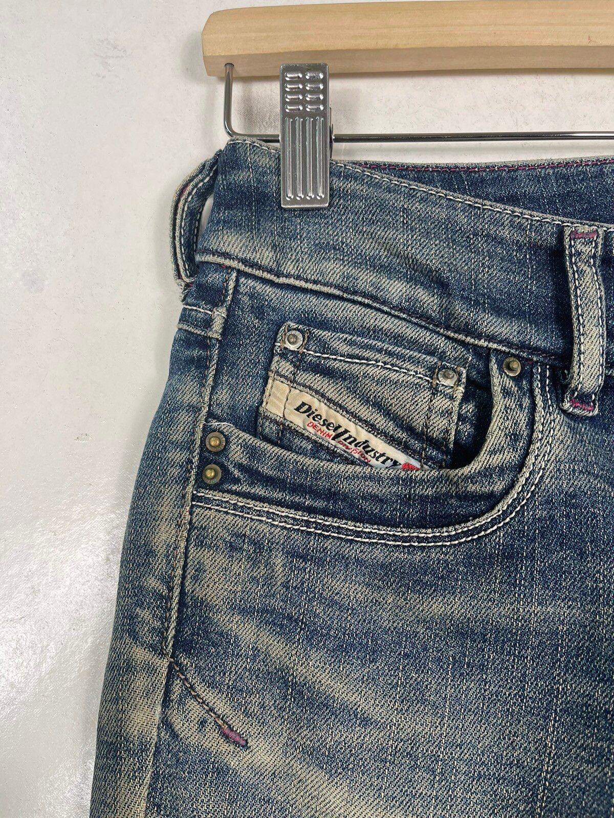 Diesel High Waist Bootcut Ripped Jeans - 14
