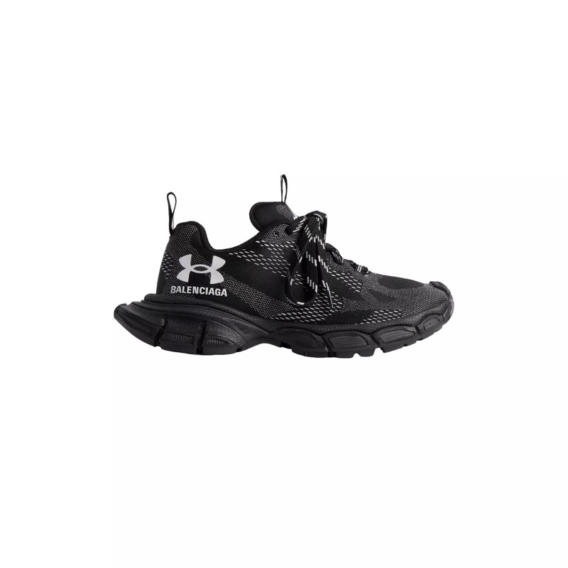 BALENCIAGA 3XL Under Armour Men's Black Knit Sneakers New - 1