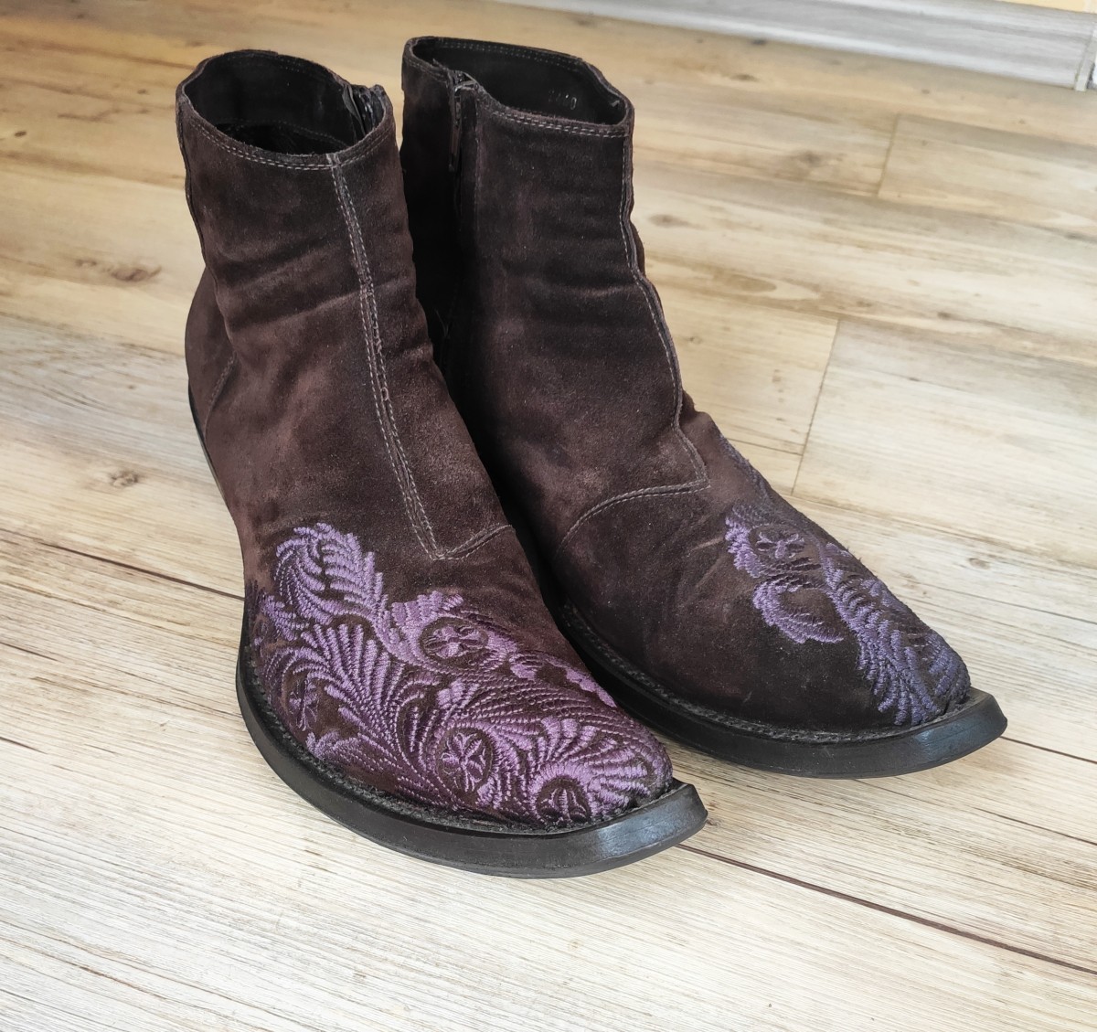 Gianni Barbato - GRAIL! Embroidered boots.Like Saint Laurent or Dioir boots - 7