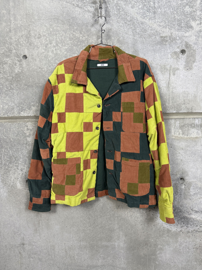 $1600 Bode Corduroy Four Patch Overshirt - 1