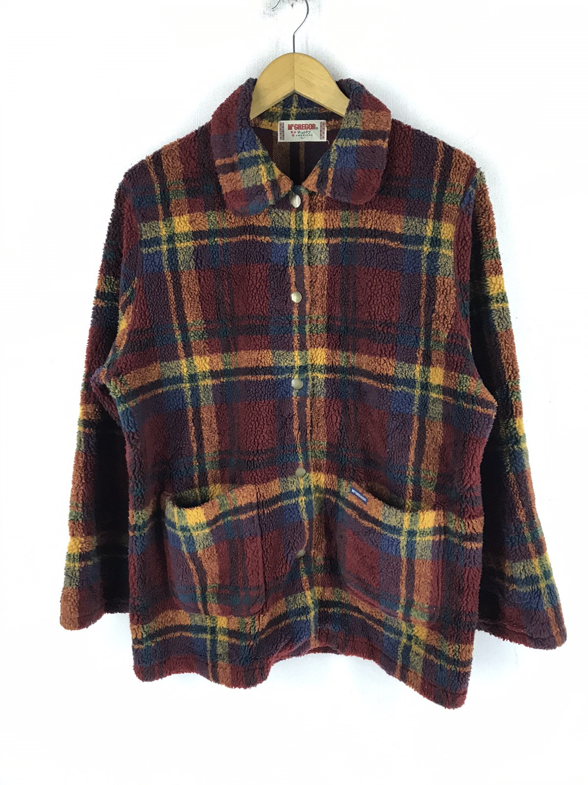 Vintage - McGREGOR HAPPY AMERICAN TARTAN FLEECE JACKET - 1