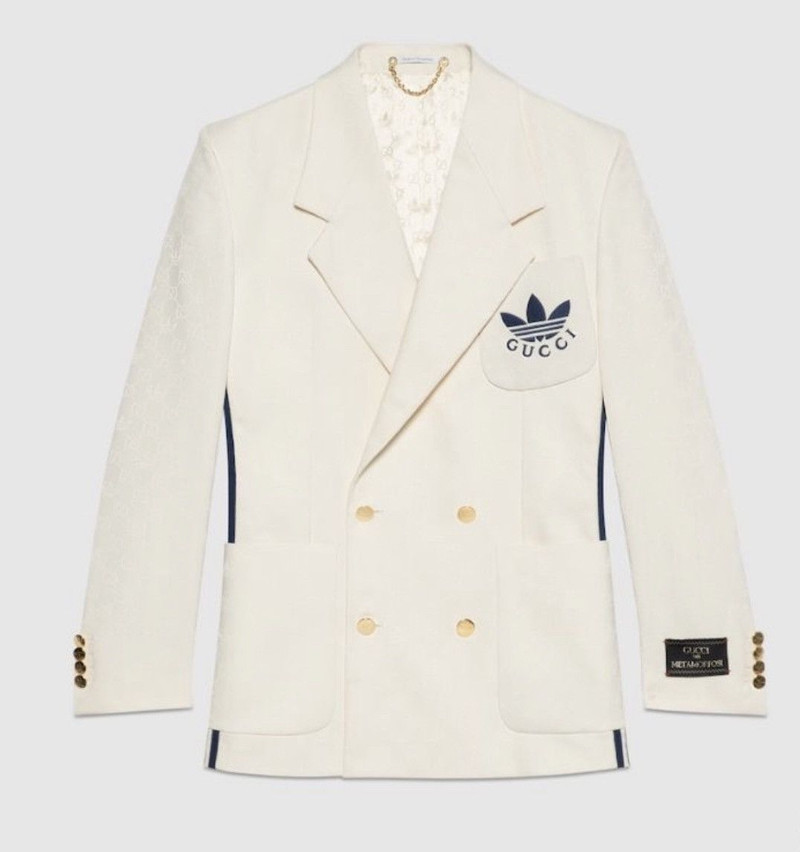 Adidas x Gucci Mens GG Logo Blazer Jacket - 1