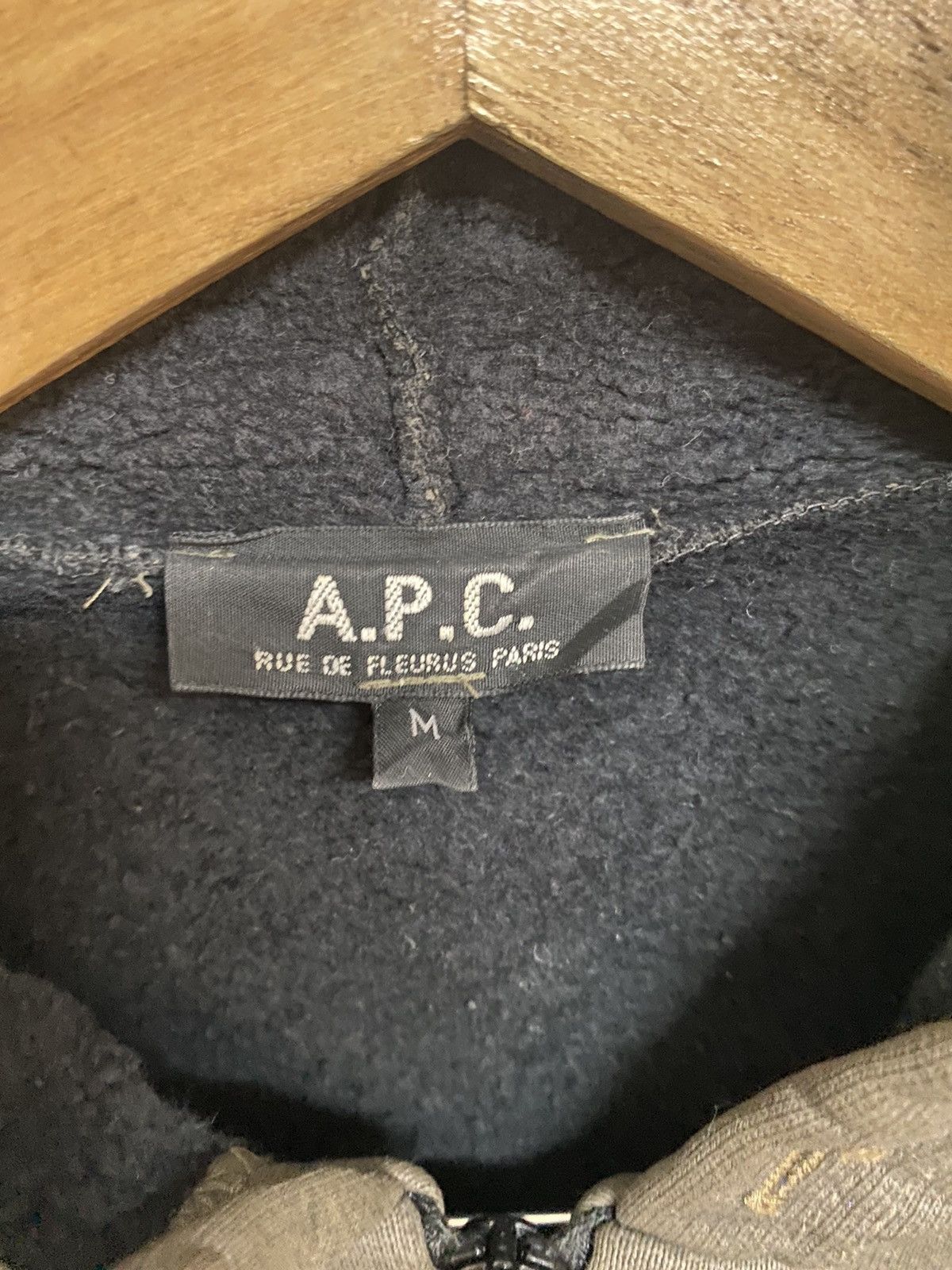 A.P.C Blouson Gray Zipper Hoodie - 7