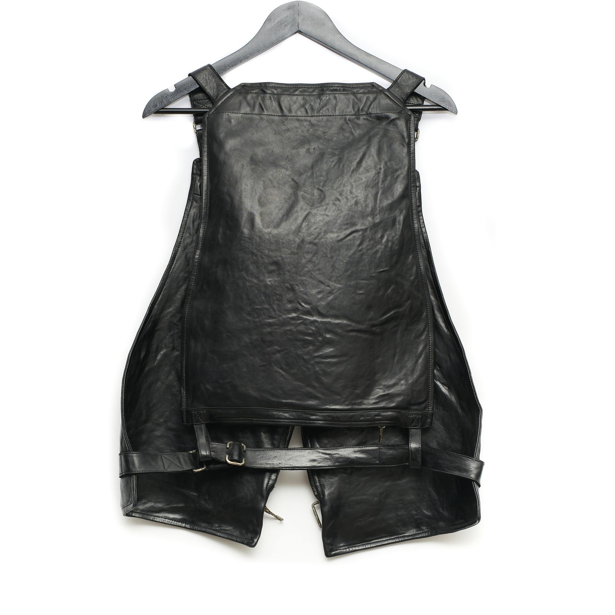 Carol Christian Poell Black Horse Leather Vest Bag - 2