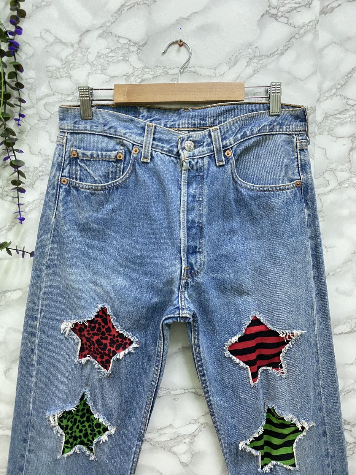 Vintage 90s Levi's 501 ⭐️ Custom Denim - 3