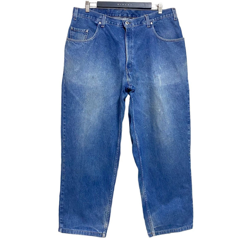 Vintage 90s Levis Silvertab Loose Fit Faded Blue Jeans - 1